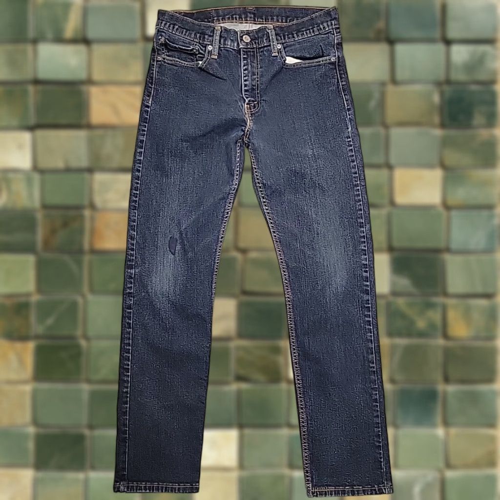 Vintage Levis Jeans Mens 33x32 Blue Denim 502 Red Tab Stretch Comfort Blend Casual Jeans Size US 33 - 1 Thumbnail