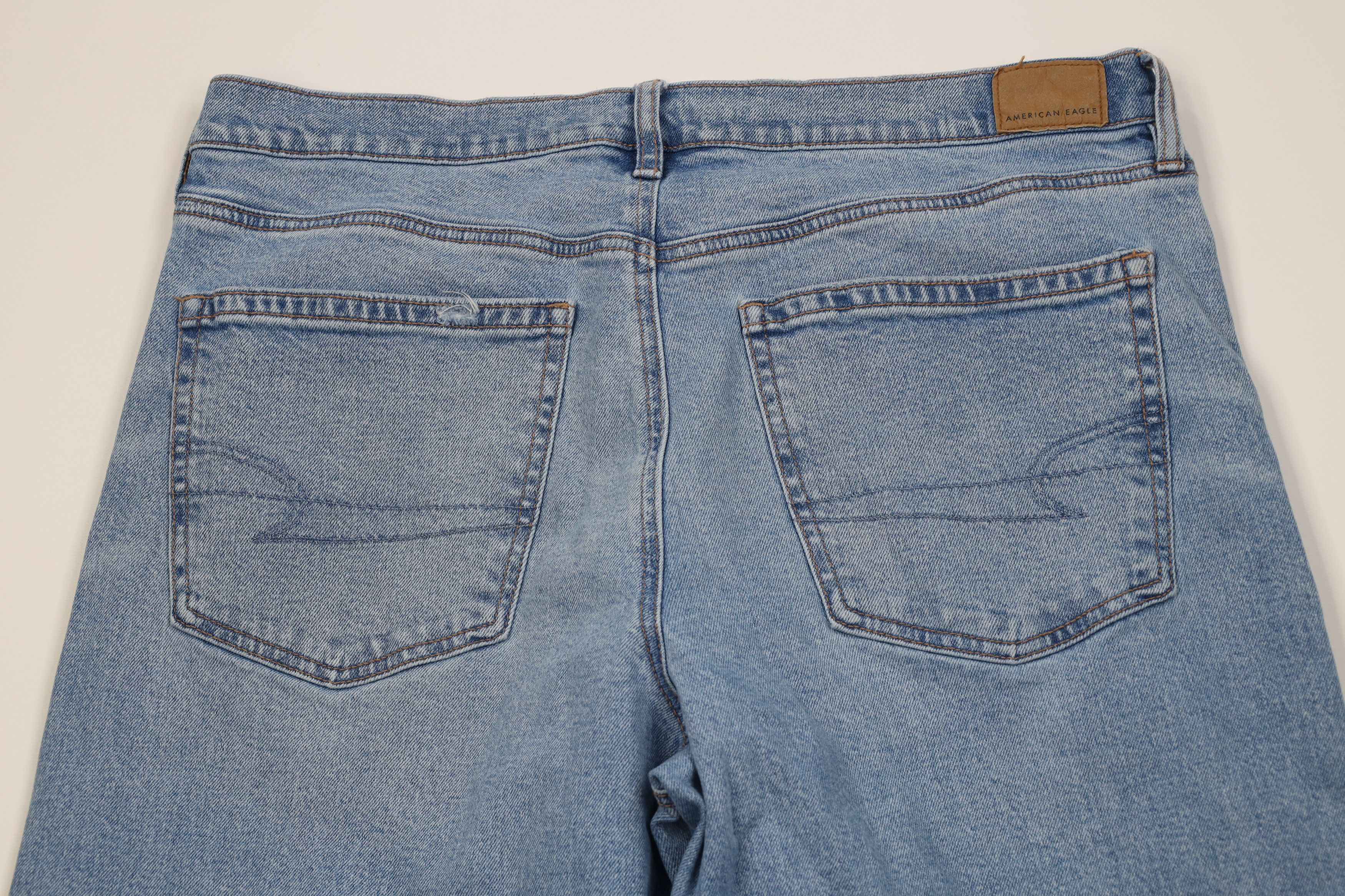 American Eagle Outfitters Vintage Y2K American Eagle Stovepipe Wide Leg Denim Jeans Size 34" / US 12 / IT 48 - 11 Thumbnail