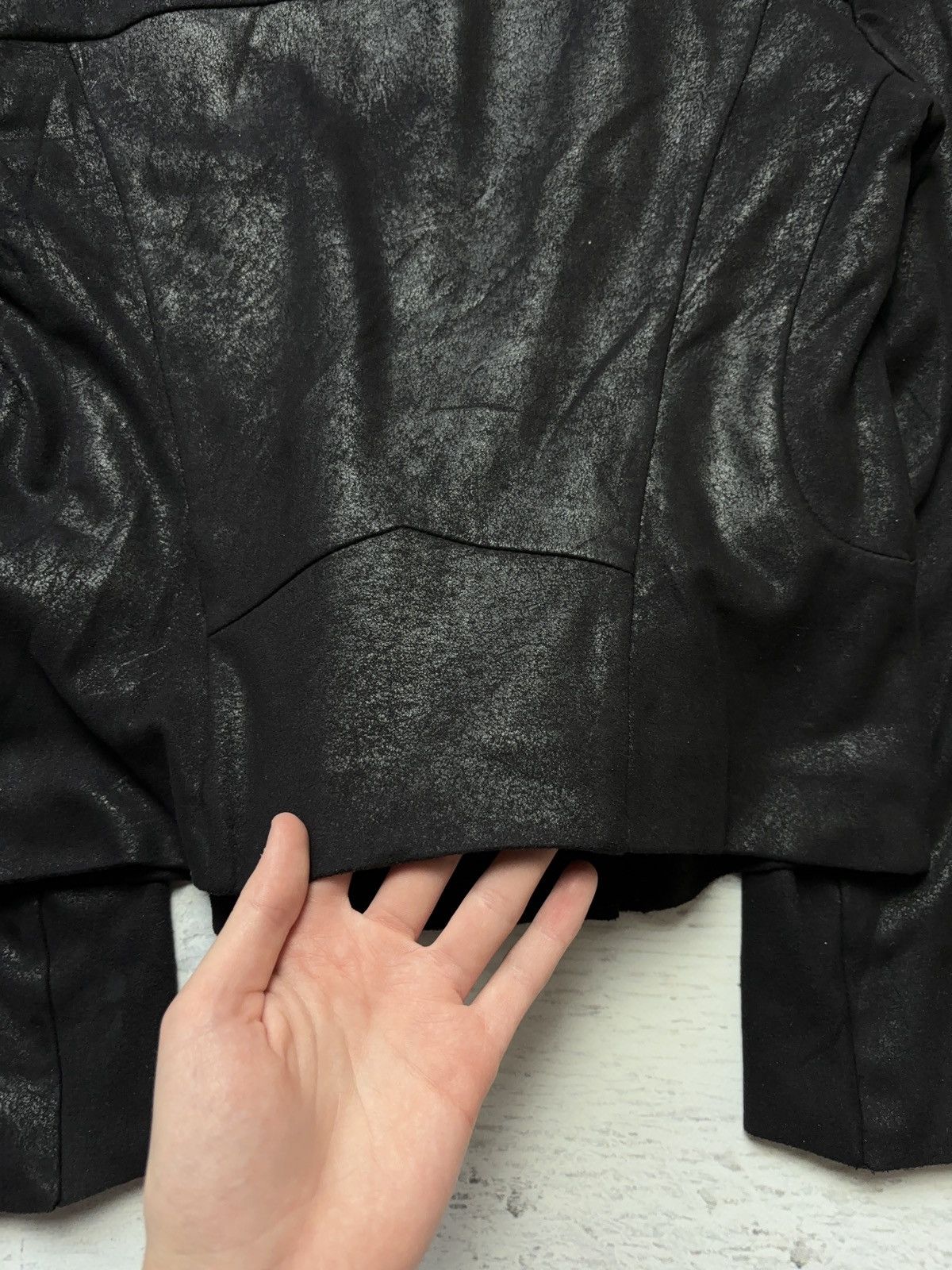 Zara Spraying asymmetric zip up archive jacket Size M / US 6-8 / IT 42-44 - 3 Thumbnail