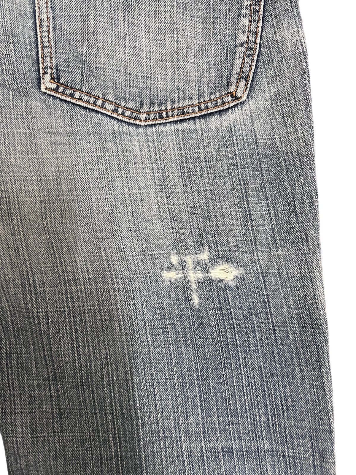 Le Grande Bleu (L.G.B.) Vintage Blue Denim craft Bootcut Flare Style Jeans Size US 32 / EU 48 - 11 Thumbnail