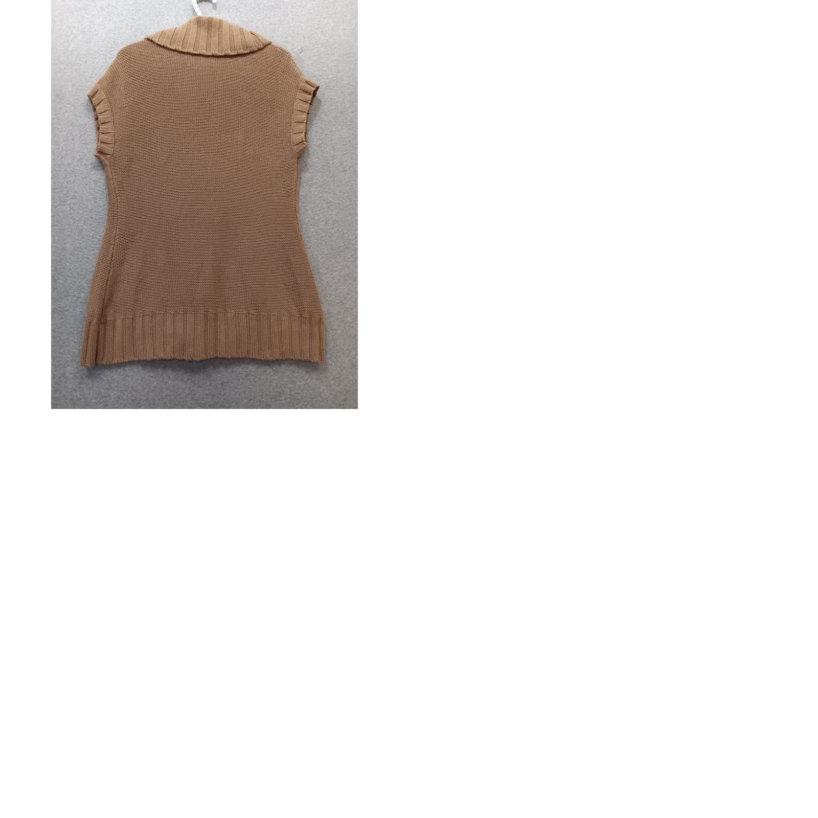 Ralph Lauren Lauren Ralph Lauren Cardigan Vest Women M Tan Linen Cotton Buckle Open Shawl Collar 90s Y2K Classic Lightweight Knit Size M / US 6-8 / IT 42-44 - 9 Thumbnail