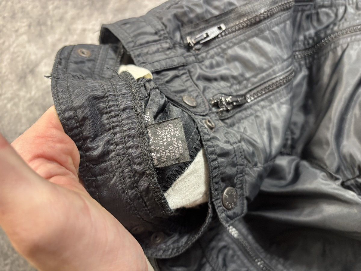 Bugle Boy × Vintage 1990s Bugle Boy Raver Pants Y2K Vintage Nylon Flight Zipper Size 29" - 7 Thumbnail