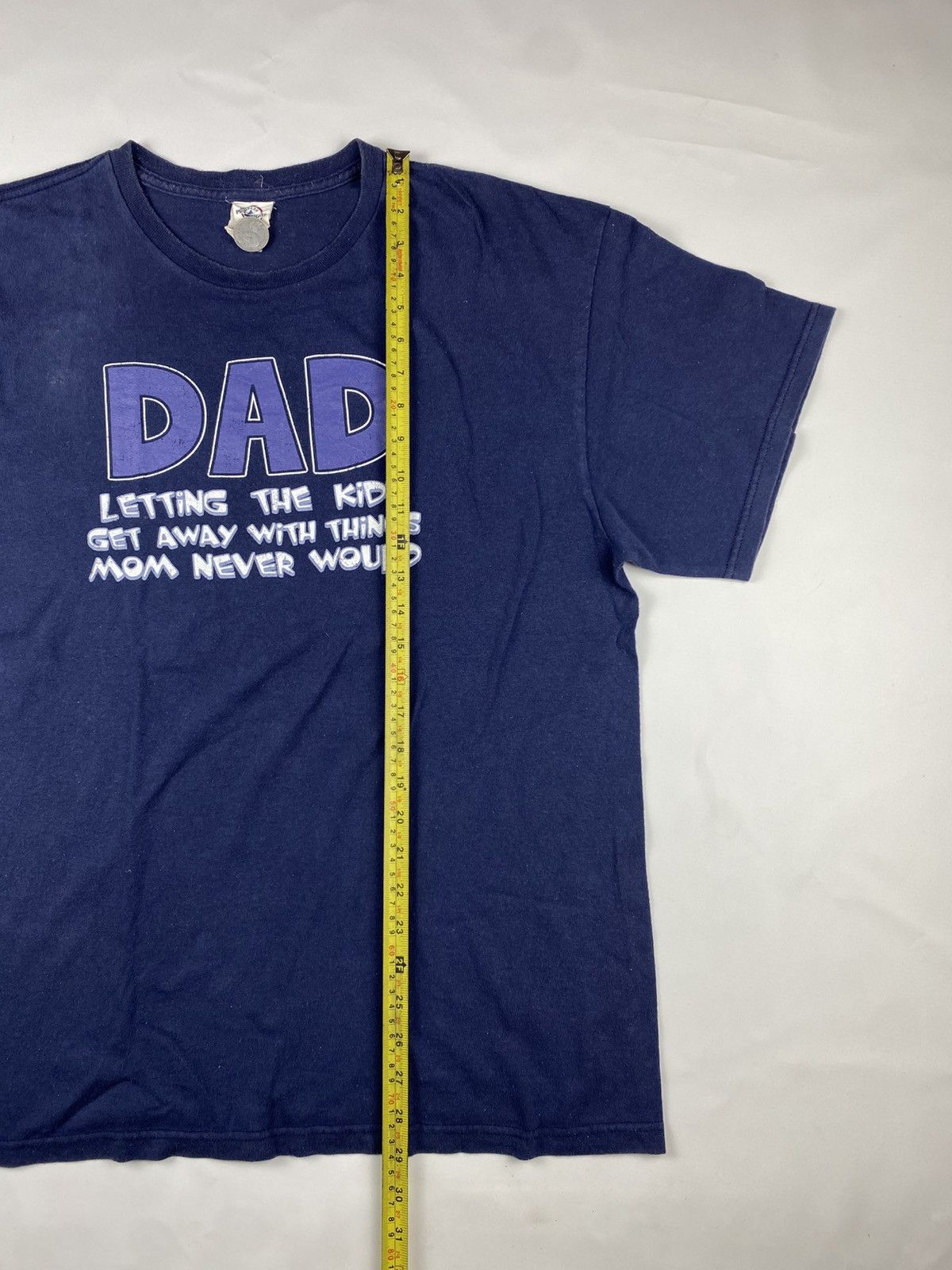 Vintage Vintage Word tee 20s navy tshirt Size US XXL / EU 58 / 5 - 5 Thumbnail