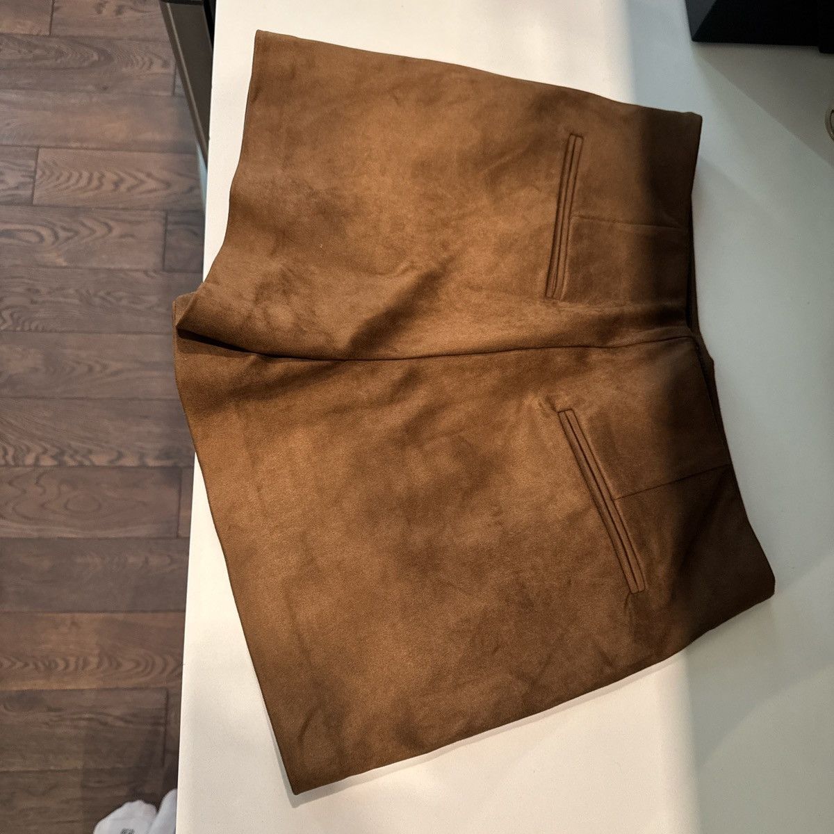 Zara Brown suede skirt Size 27" / US 4 / IT 40 - 2 Thumbnail