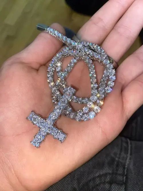 Other 45 Cm Upside-down cross , shut 'em up necklace Size ONE SIZE - 5 Thumbnail