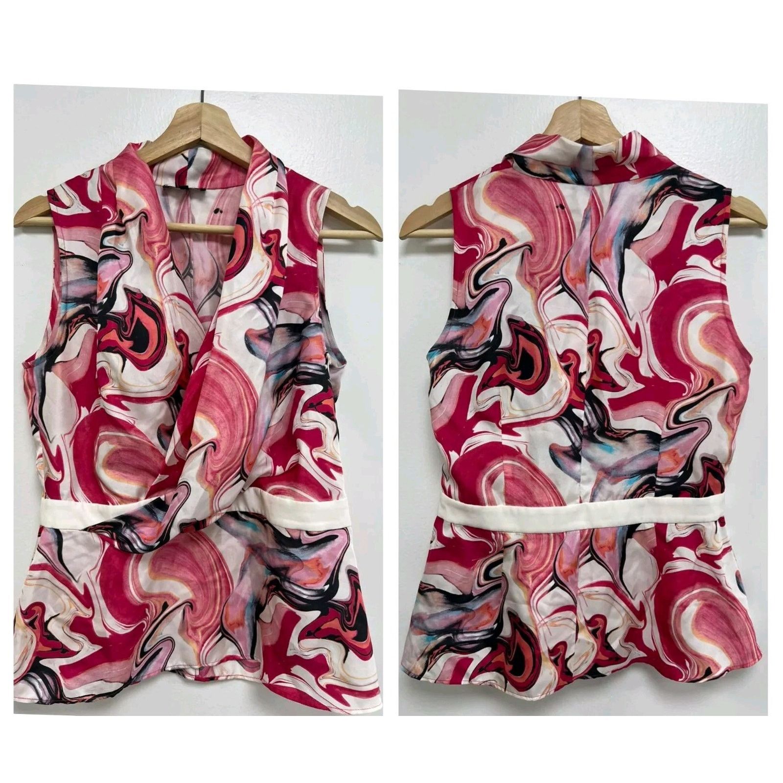 Lafayette 148 Lafayette 148 Women Your Sleevele Silk Blouse Size 4 A001920 Size S / US 4 / IT 40 - 1 Thumbnail