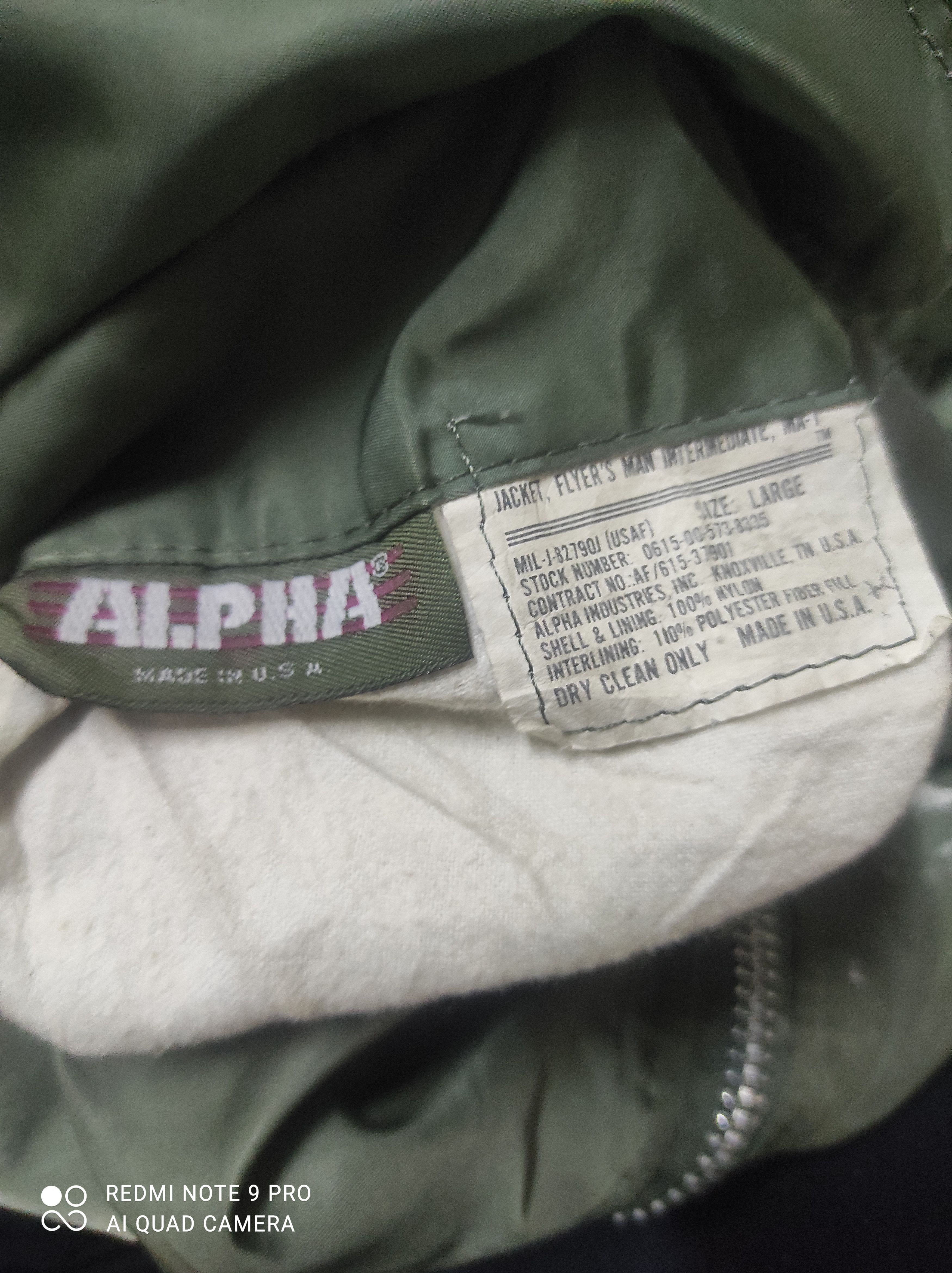 Alpha Industries Vintage Alpha Industries MA-1 Flight Jacket Size US M / EU 48-50 / 2 - 8 Thumbnail