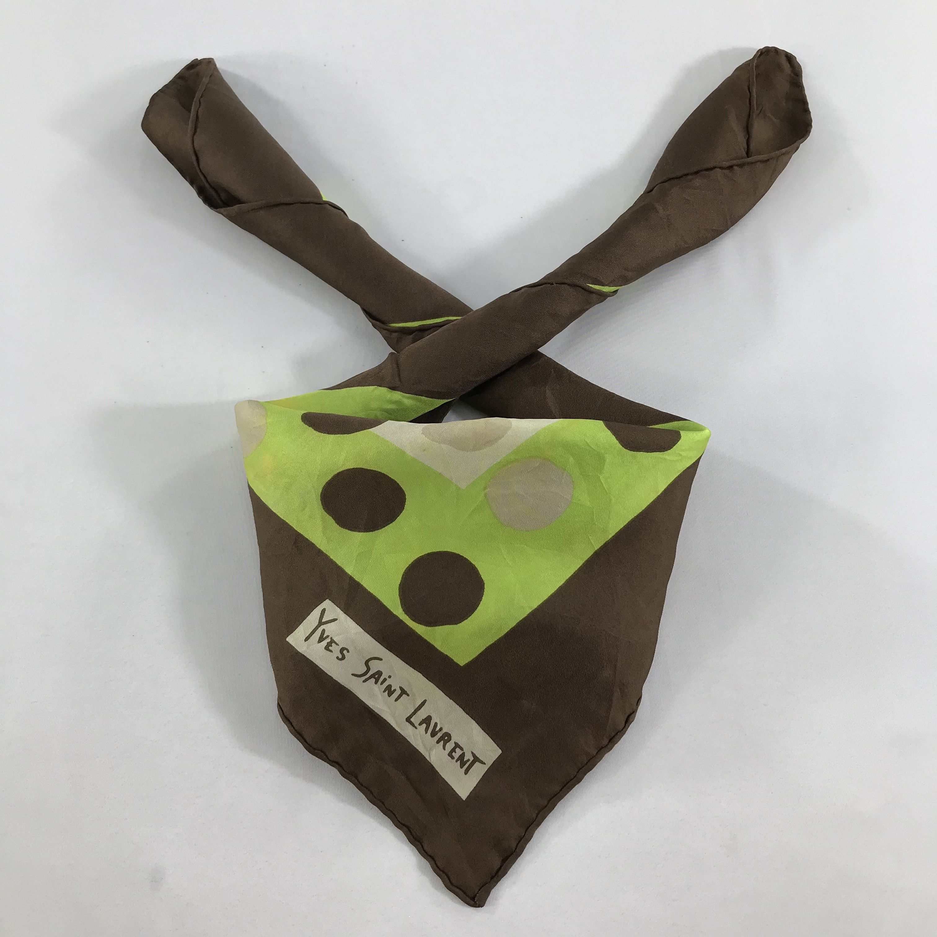 Vintage × Yves Saint Laurent Yves Saint Laurent Bandana / Handkerchief/Neckerchief -S1650 Size ONE SIZE - 4 Thumbnail