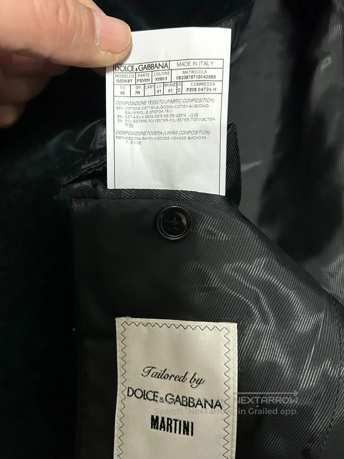 Dolce & Gabbana Elegant Dolce & Gabbana Velvet Blazer. Size US S / EU 44-46 / 1 - 8 Thumbnail