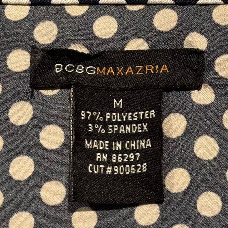 Bcbgmaxazria BCBGMaxazria Top Polka Dot Black White Boho Y2K Babydoll M Size M / US 6-8 / IT 42-44 - 4 Thumbnail