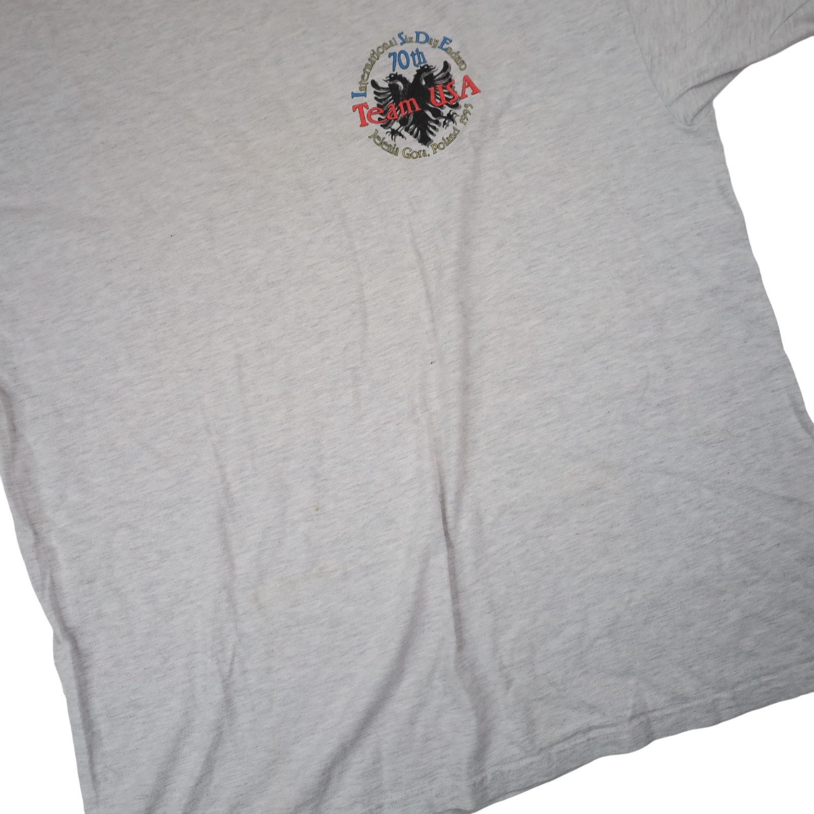 Hanes × Vintage Vintage 1995 Enduro Motorcycle Racing Graphic T Shirt Size US XL / EU 56 / 4 - 4 Thumbnail