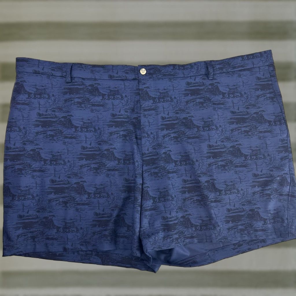 Peter Millar Peter Millar Shorts Mens 54R Blue Floral Golf Stretch Salem Course Performance Size US 38 / EU 54 - 1 Thumbnail