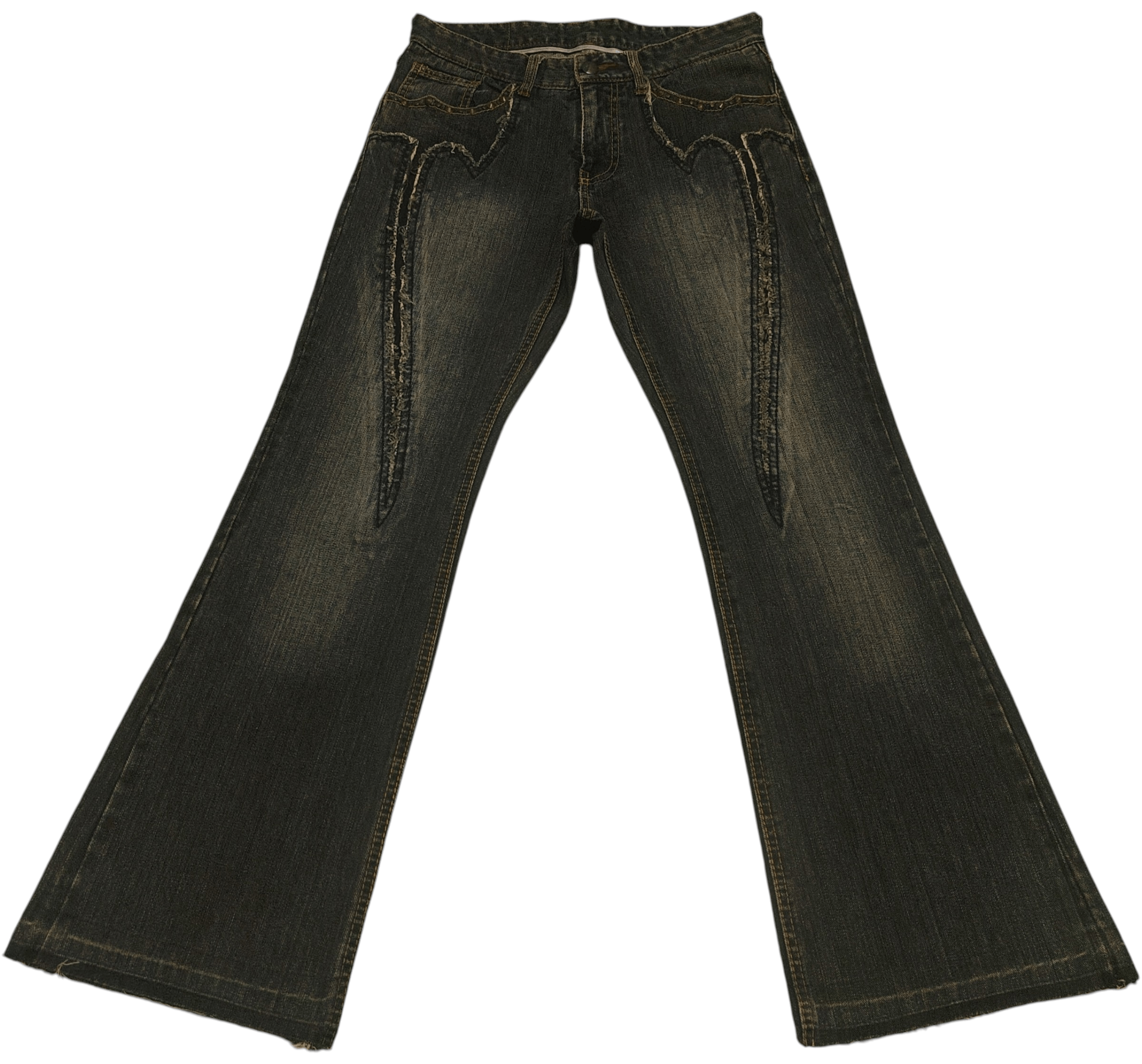 If Six Was Nine Rare!!! Japan Custom Culture Flared Jeans Size US 30 / EU 46 - 1 Thumbnail