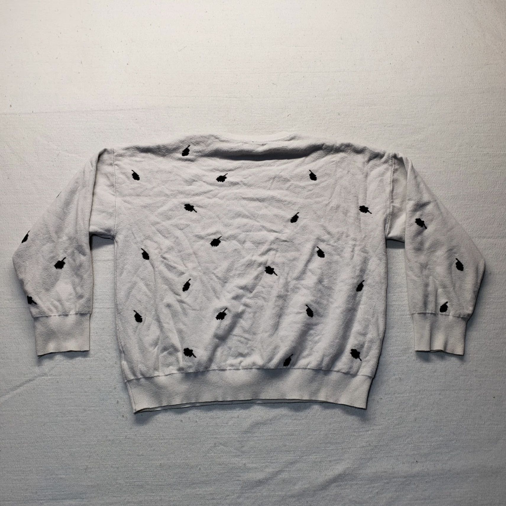 Shein SHEIN White Wide Shoulder Sweater Long Sleeve Adult Women's 2XL XXL Size XXL / US 16-18 / IT 52-54 - 6 Thumbnail