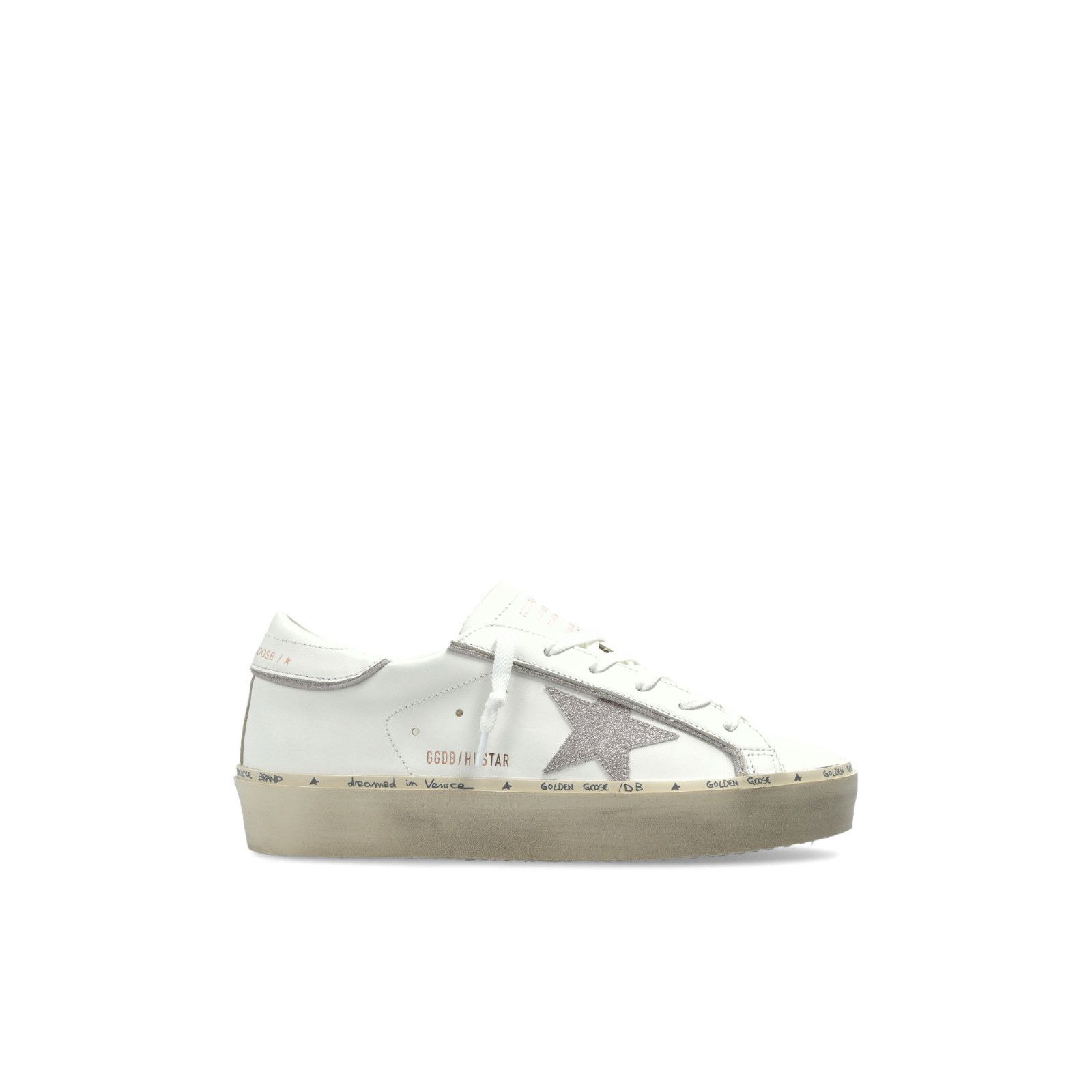 GOLDEN GOOSE Women's Hi Star White Sneakers New (Women's siz