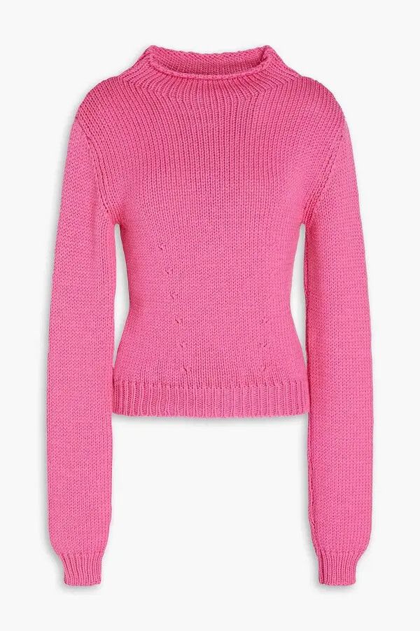 Marni o1y1125 Mockneck Sweater in Fuchsia Size M / US 6-8 / IT 42-44 - 1 Thumbnail