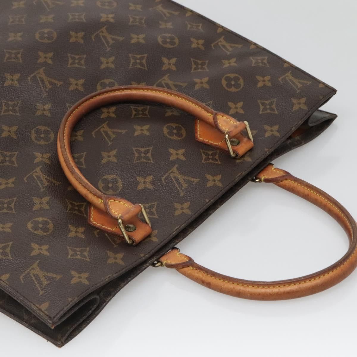 Louis Vuitton LOUIS VUITTON Monogram Sac Plat Hand Bag M51140 Size ONE SIZE - 6 Thumbnail