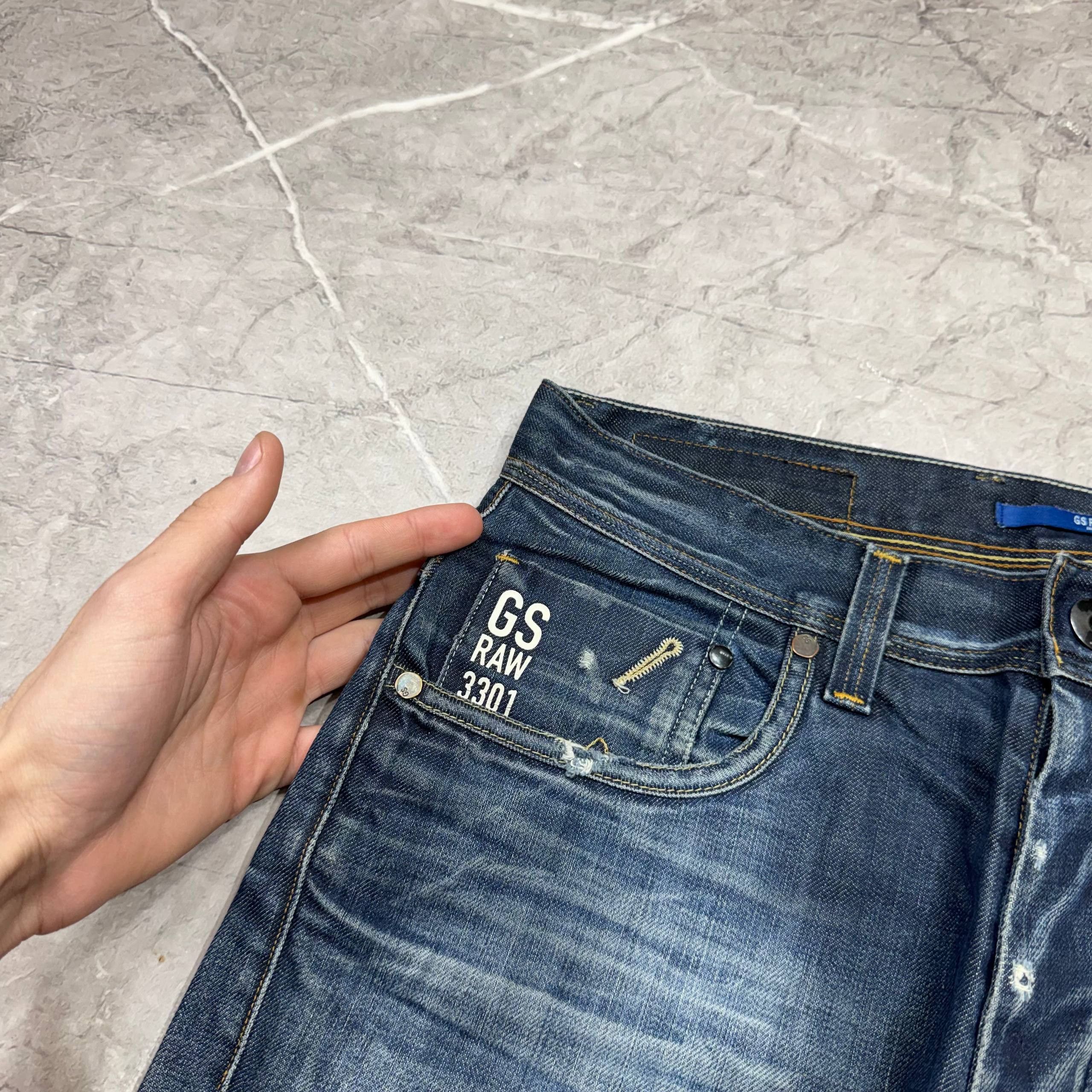 G-Star Vintage Baggy G-STAR Raw Jeans Short Mens Size 31x32 Size US 33 - 12 Thumbnail