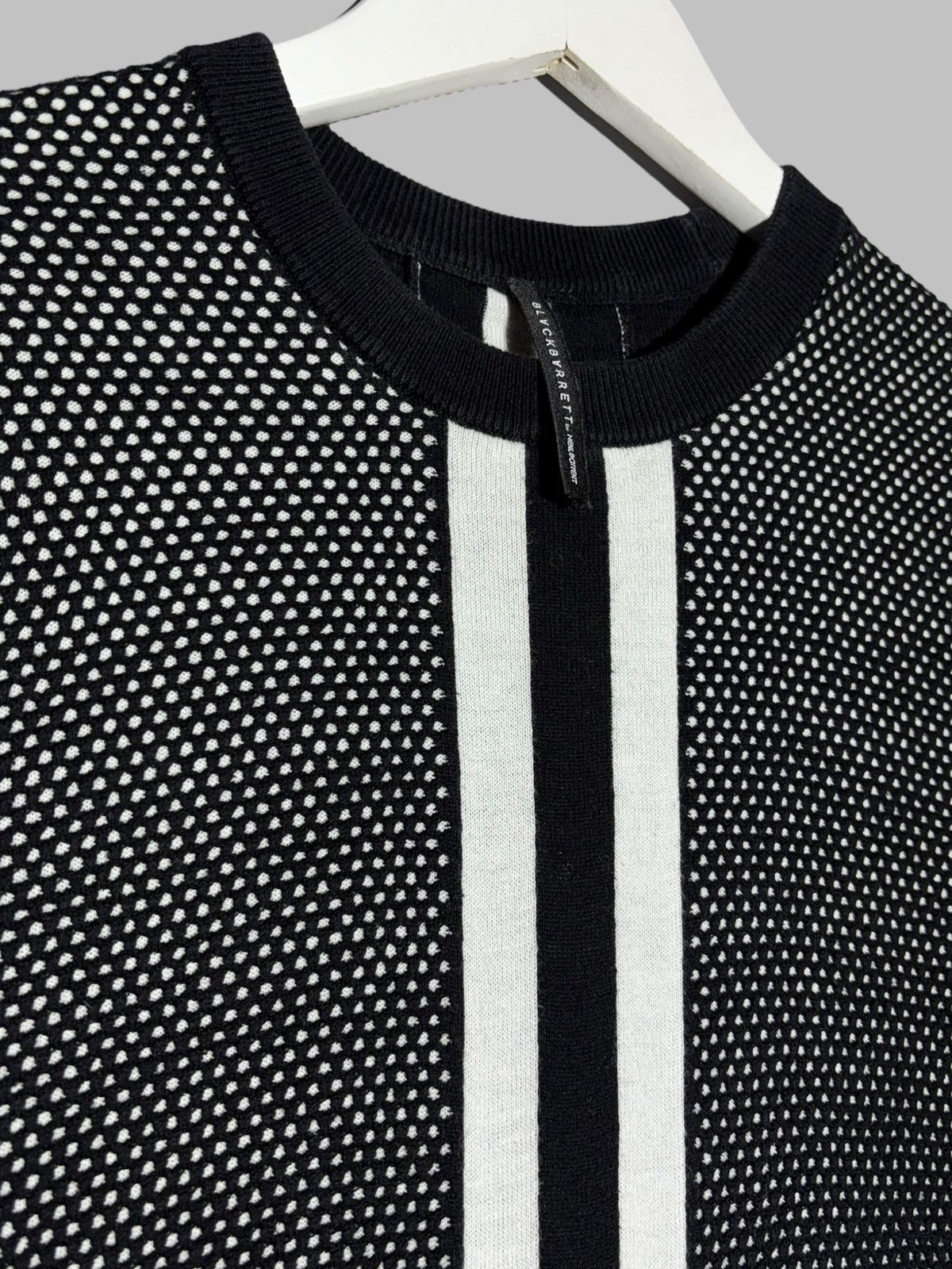 Black Barrett Black Barrett by Neil Barrett Pattern Netting Design Sweater Size US S / EU 44-46 / 1 - 9 Thumbnail