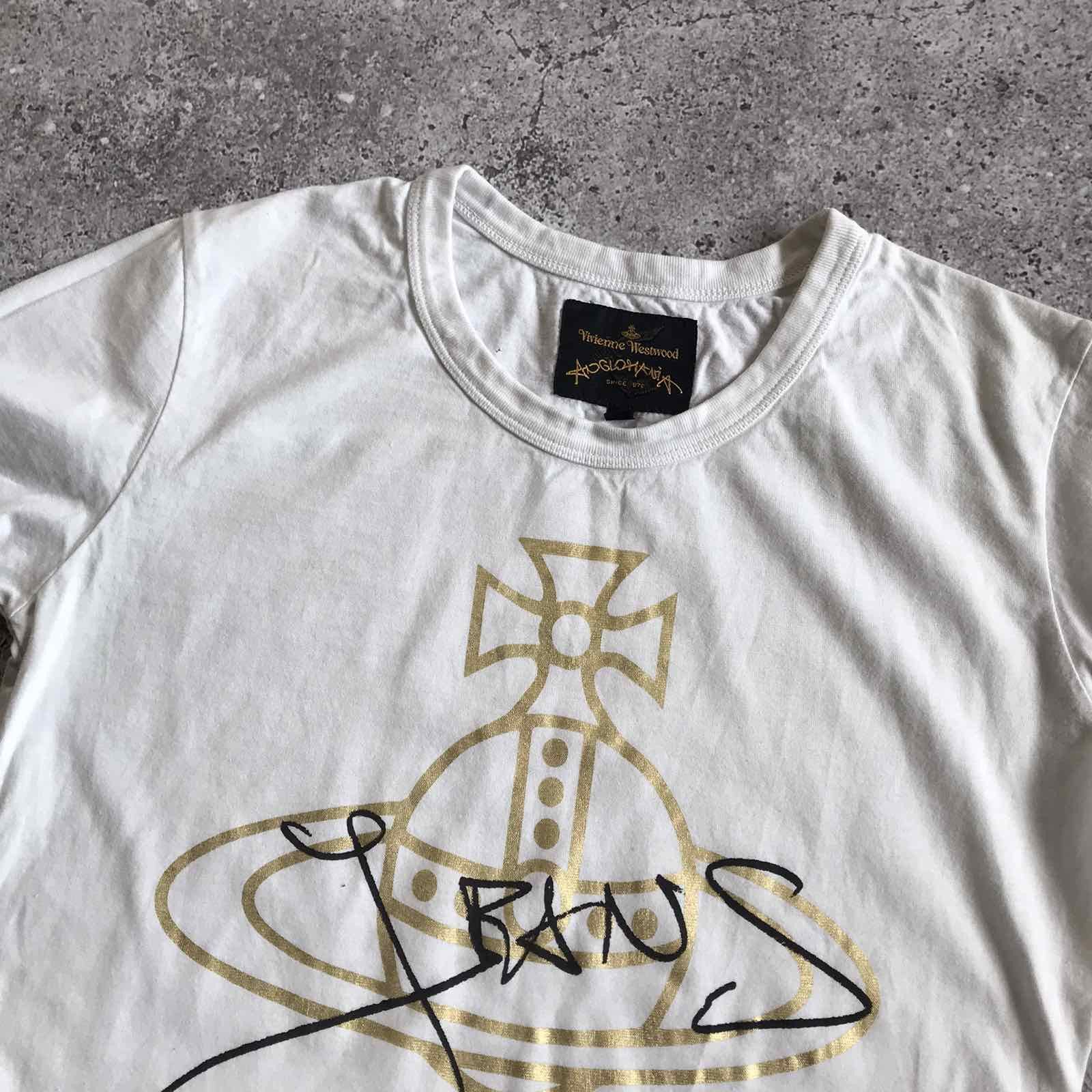 Other Vivienne Westwood T-Shirt Big Logo Luxury Gold Sz XS Size XS / US 0-2 / IT 36-38 - 2 Thumbnail