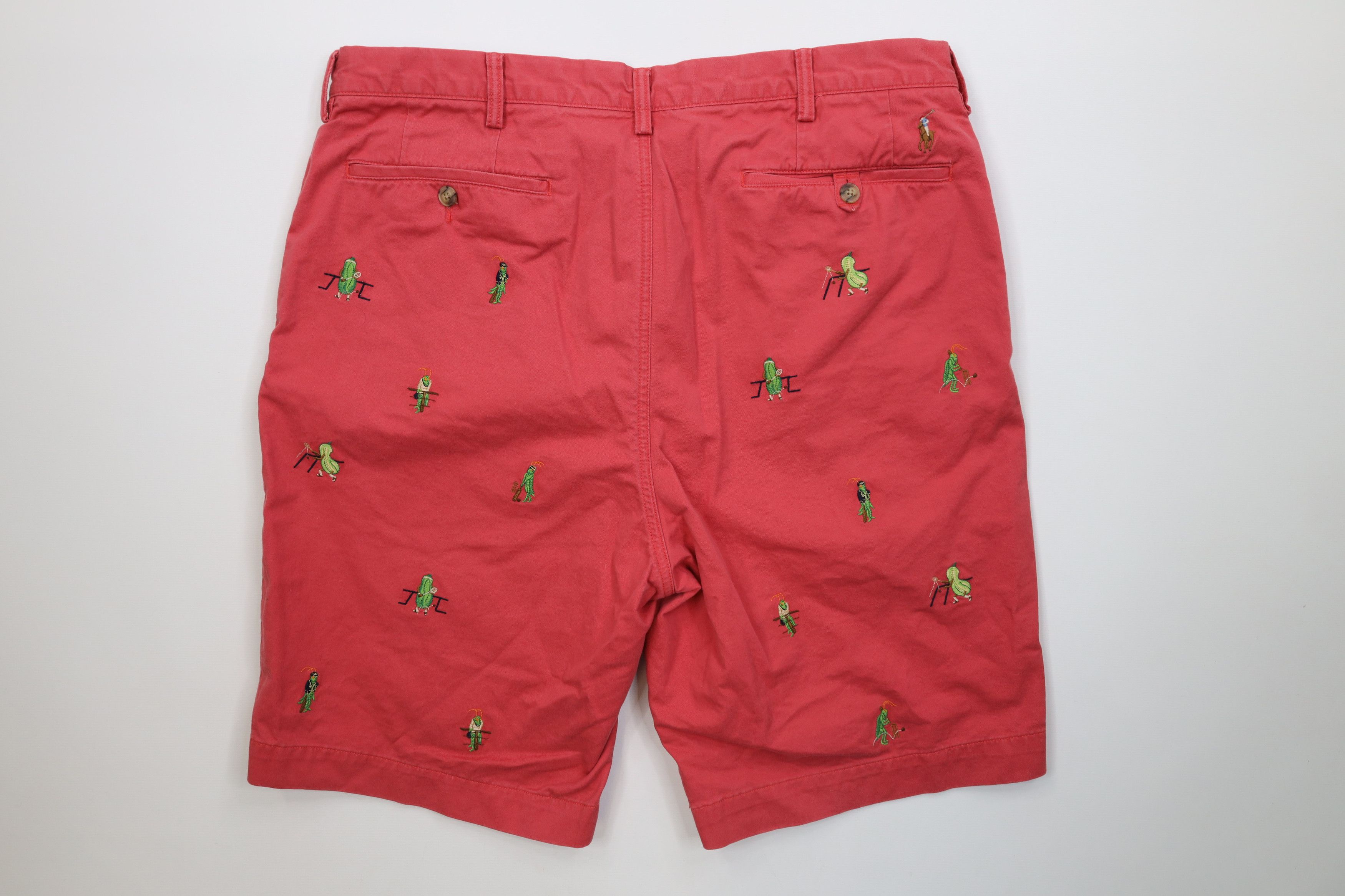 Polo Ralph Lauren Vintage Ralph Lauren Sports All Over Print Chino Shorts Red Size US 38 / EU 54 - 9 Thumbnail