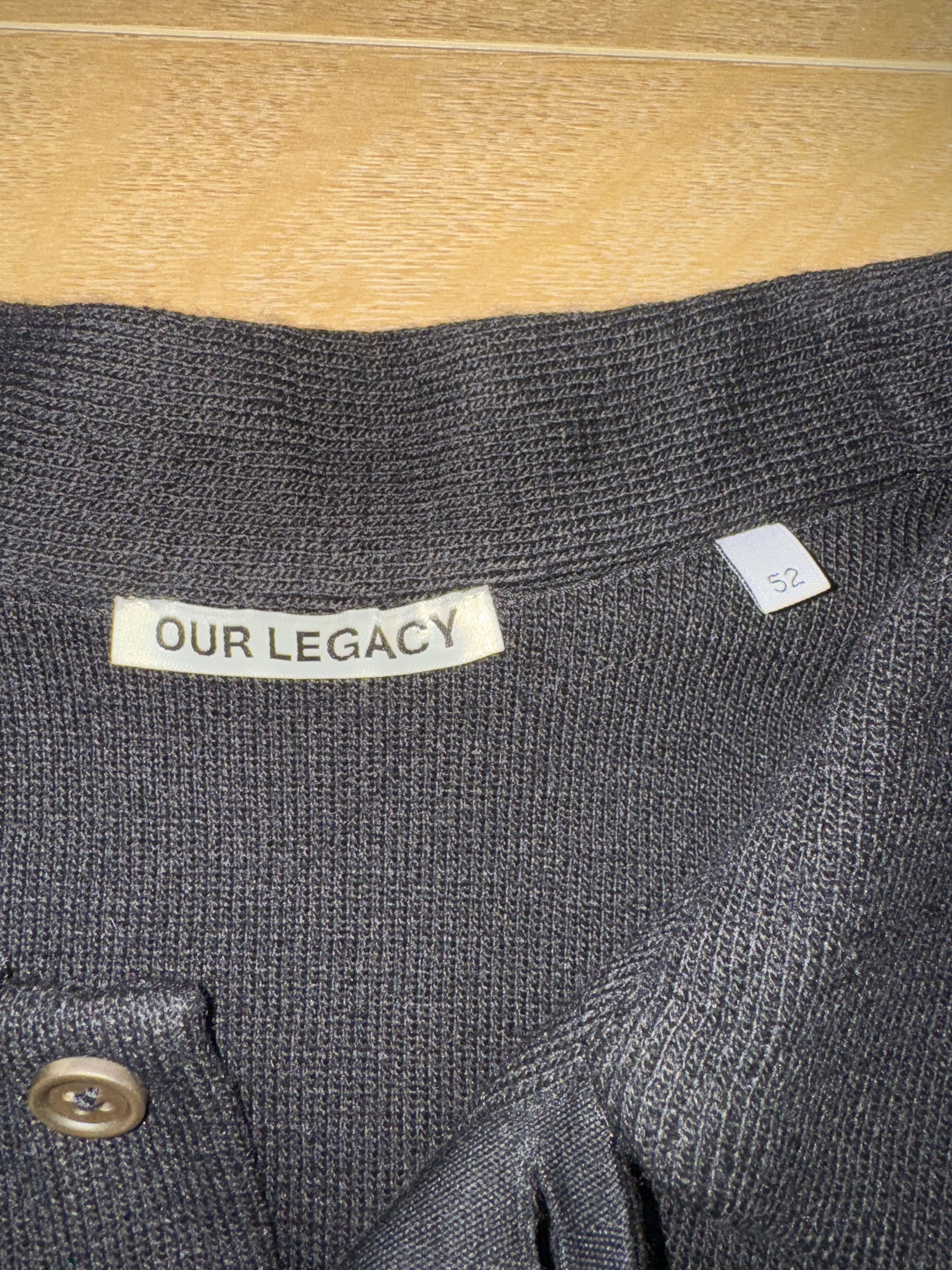 Our Legacy Our Legacy Ile Piquet Black Pseudo Knit Size US L / EU 52-54 / 3 - 2 Thumbnail