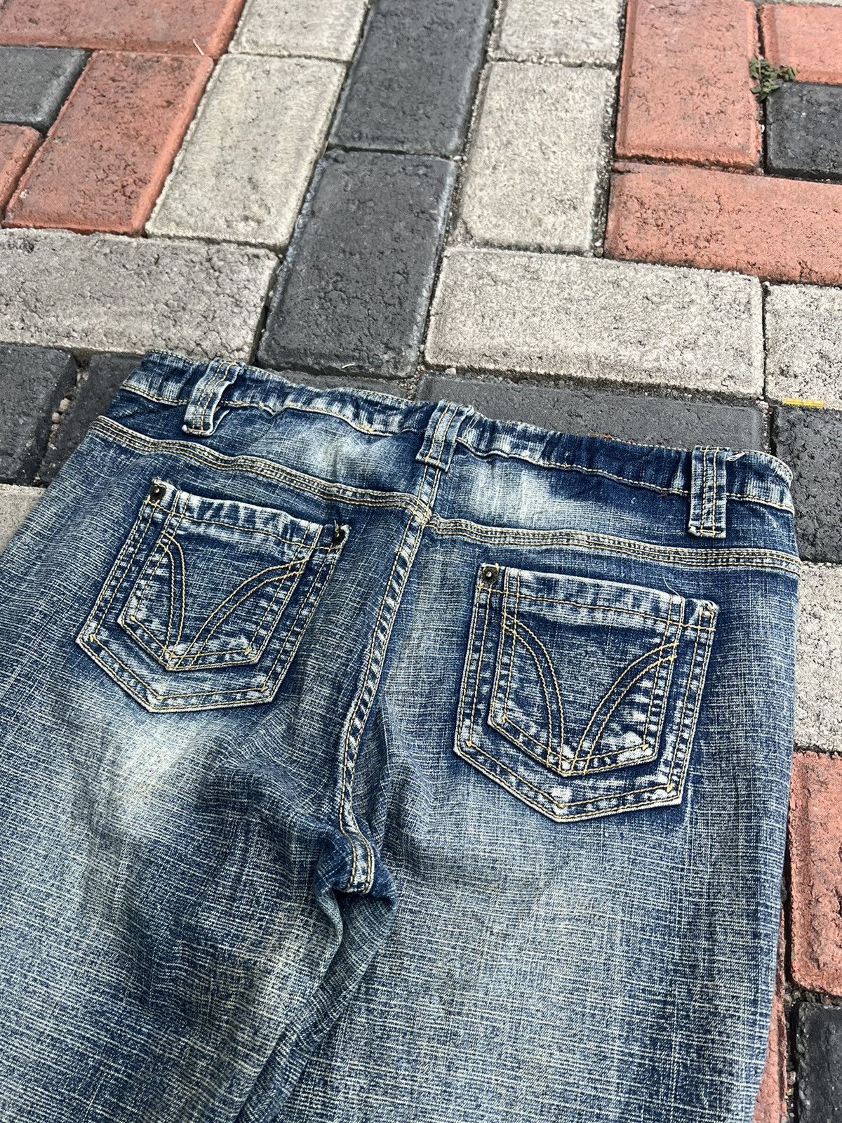 Kapital 2000s Hysteric Y's Cdg Bootcut Flare Was Jeans y2k Lgb Ifsix Size US 31 - 4 Thumbnail