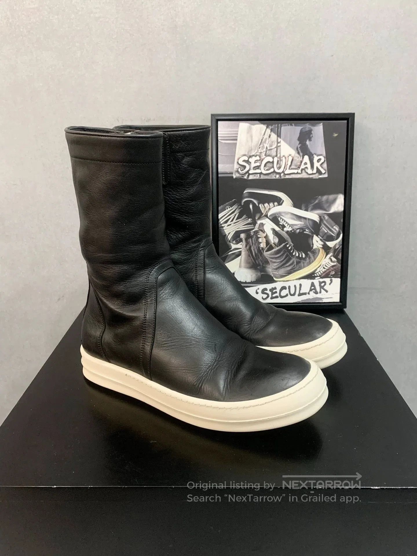 Rick Owens Rick Owens RO Leather Creeper Boots . Size US 7 / EU 40 - 3 Thumbnail