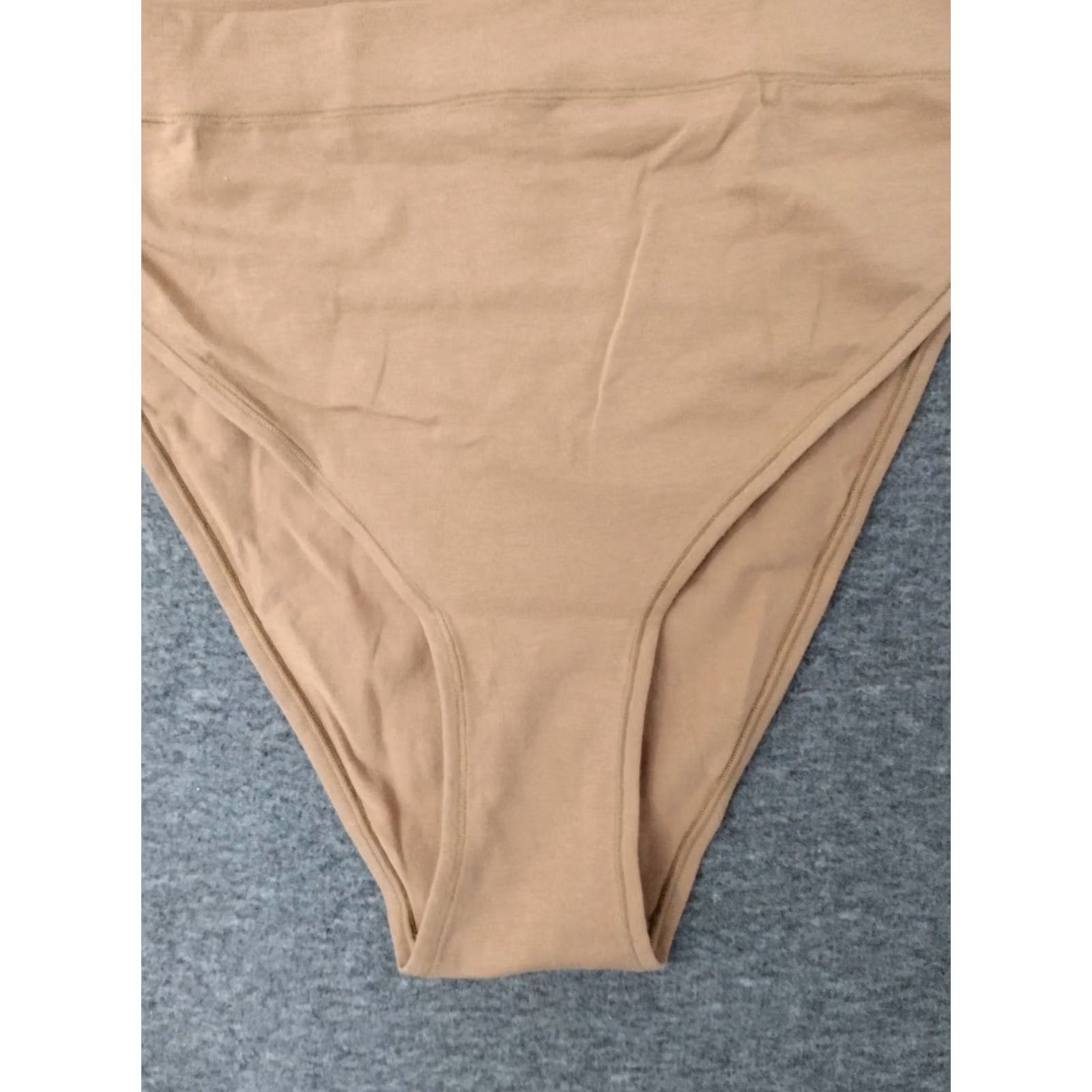 SKIMS Skims Panties Tanga Plus Size Camel 4X Underwear Cotton Blend 90% Cotton / 10% Spandex Womens Colorful Breathable Elastic waist Hand Wash Only Size 40" / US 18 - 7 Thumbnail
