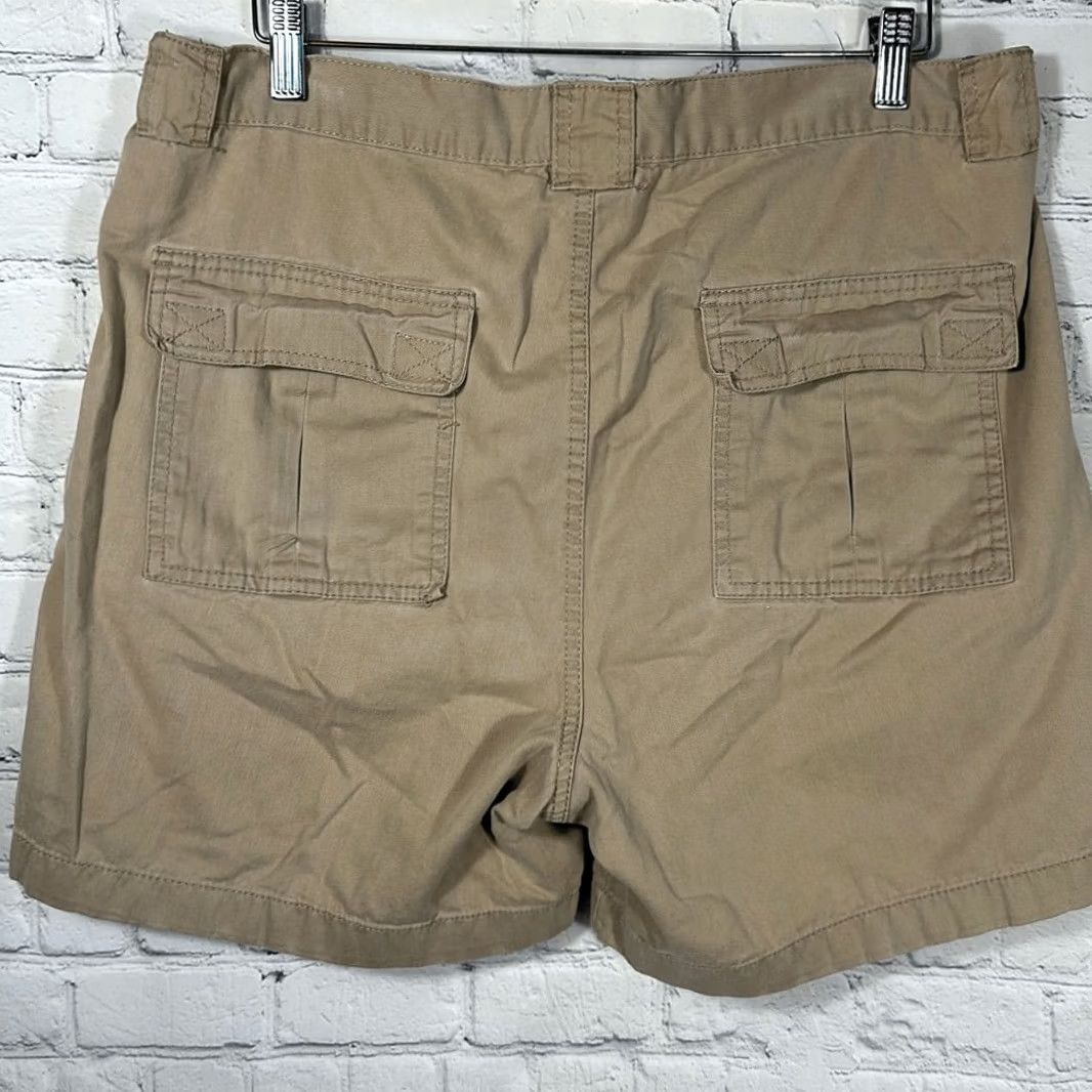 Vintage Talos Cargo Shorts Mens 38 Hiking Outdoor Camping Elastic Waist Tan Blue Cargo Men 38 Tan Blue Damaged Front Pocket Size US 38 / EU 54 - 4 Thumbnail