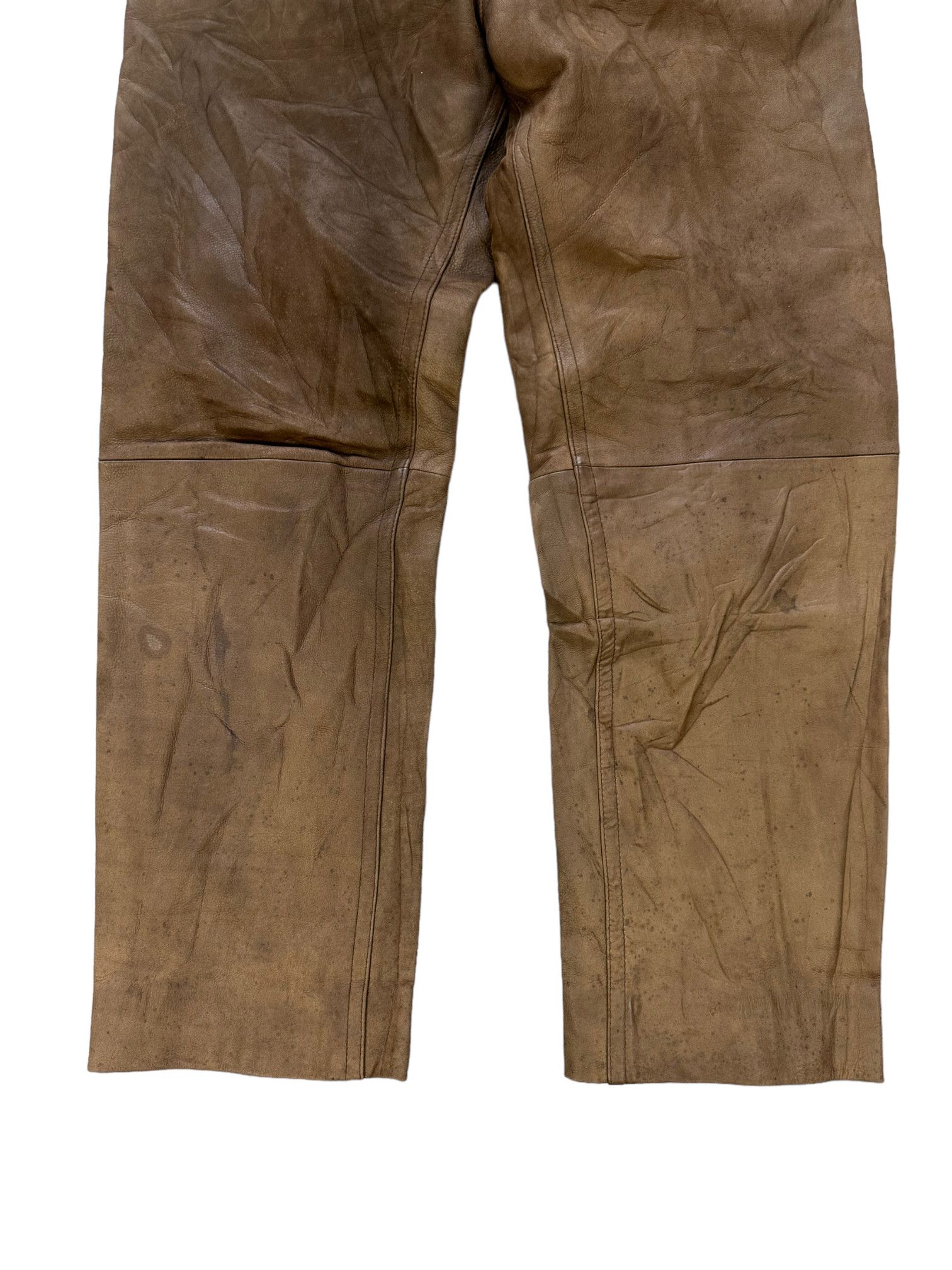 Japanese Brand TRANS CONTINENTS LEATHER PANT #7914-189 Size US 28 / EU 44 - 5 Thumbnail