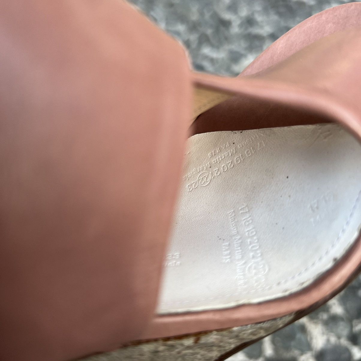 Maison Margiela Maison Margiela pink leather wedge peep-toe ankle boots Size US 6 / IT 36 - 10 Thumbnail