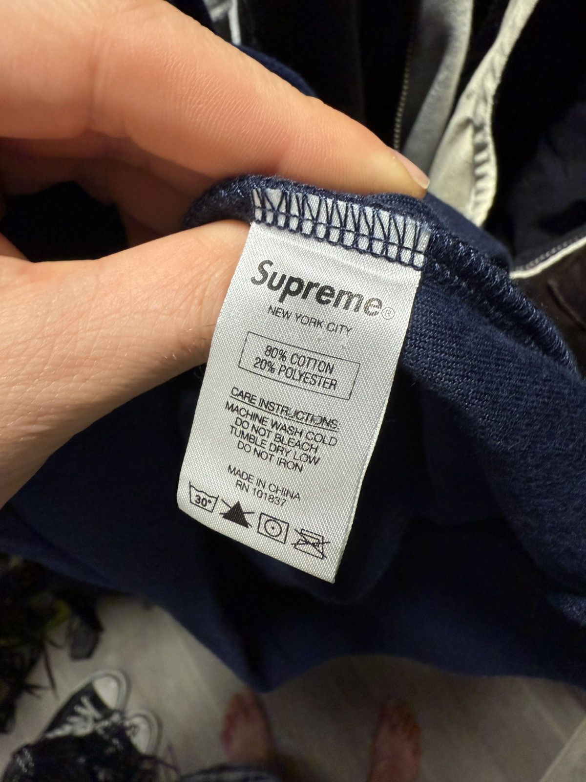 Supreme Supreme Men's Sweater - Blue Velvet Size US XL / EU 56 / 4 - 4 Thumbnail