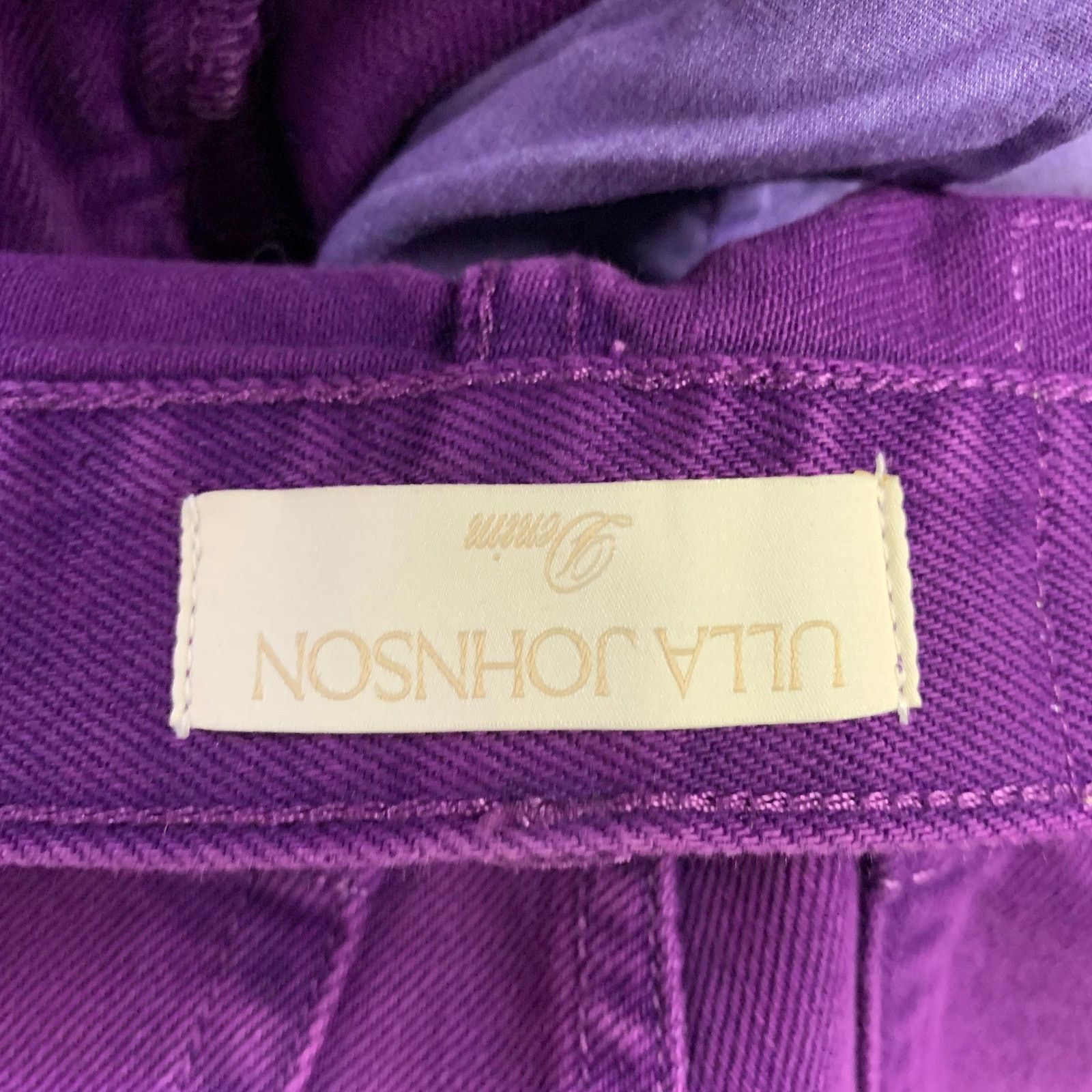 Ulla Johnson ULLA JOHNSON Size 25 Purple Cotton Straight Jeans Size 25" / US 0 / IT 36 - 5 Thumbnail