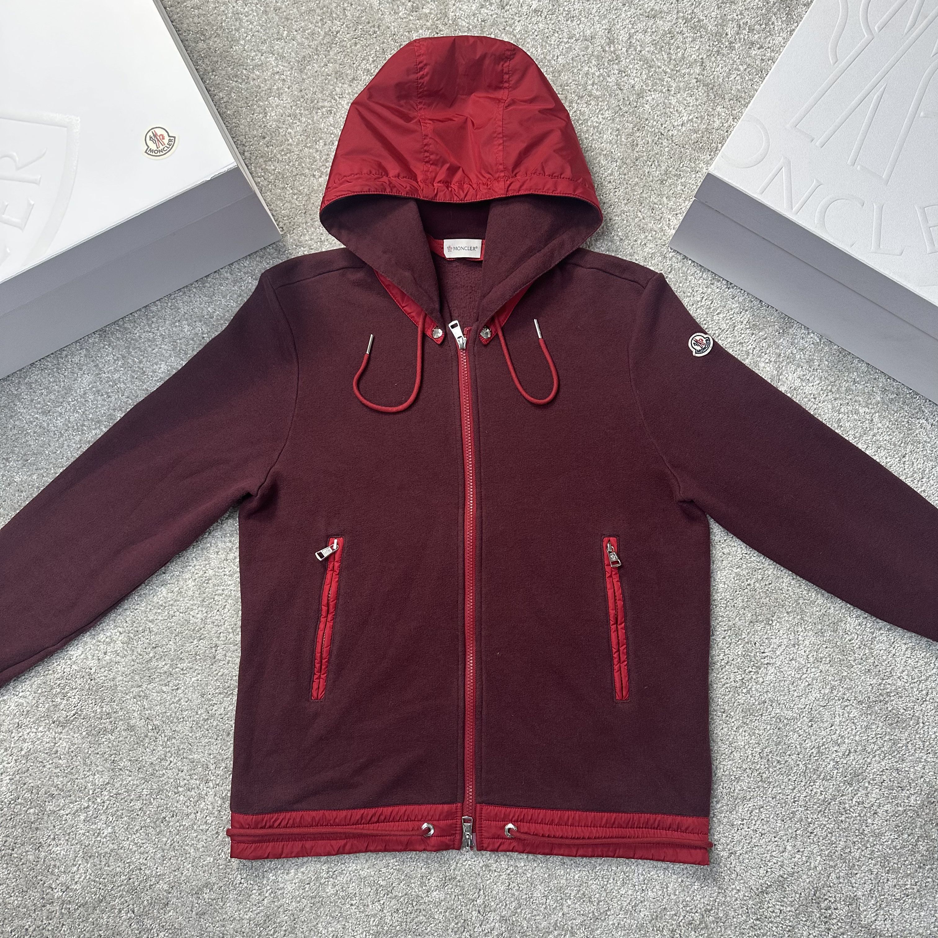 Moncler Moncler Hooded Fleece Zip Up Cardigan Size US M / EU 48-50 / 2 - 1 Thumbnail