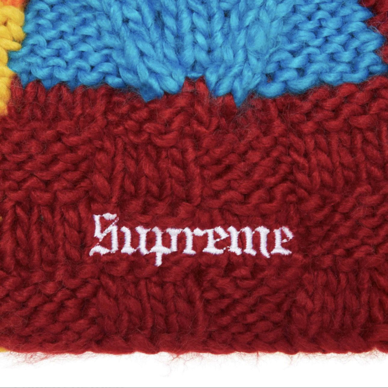 Supreme Supreme Block Knit Beanie Multicolor SS25 Handknit Deadstock Size ONE SIZE - 2 Thumbnail