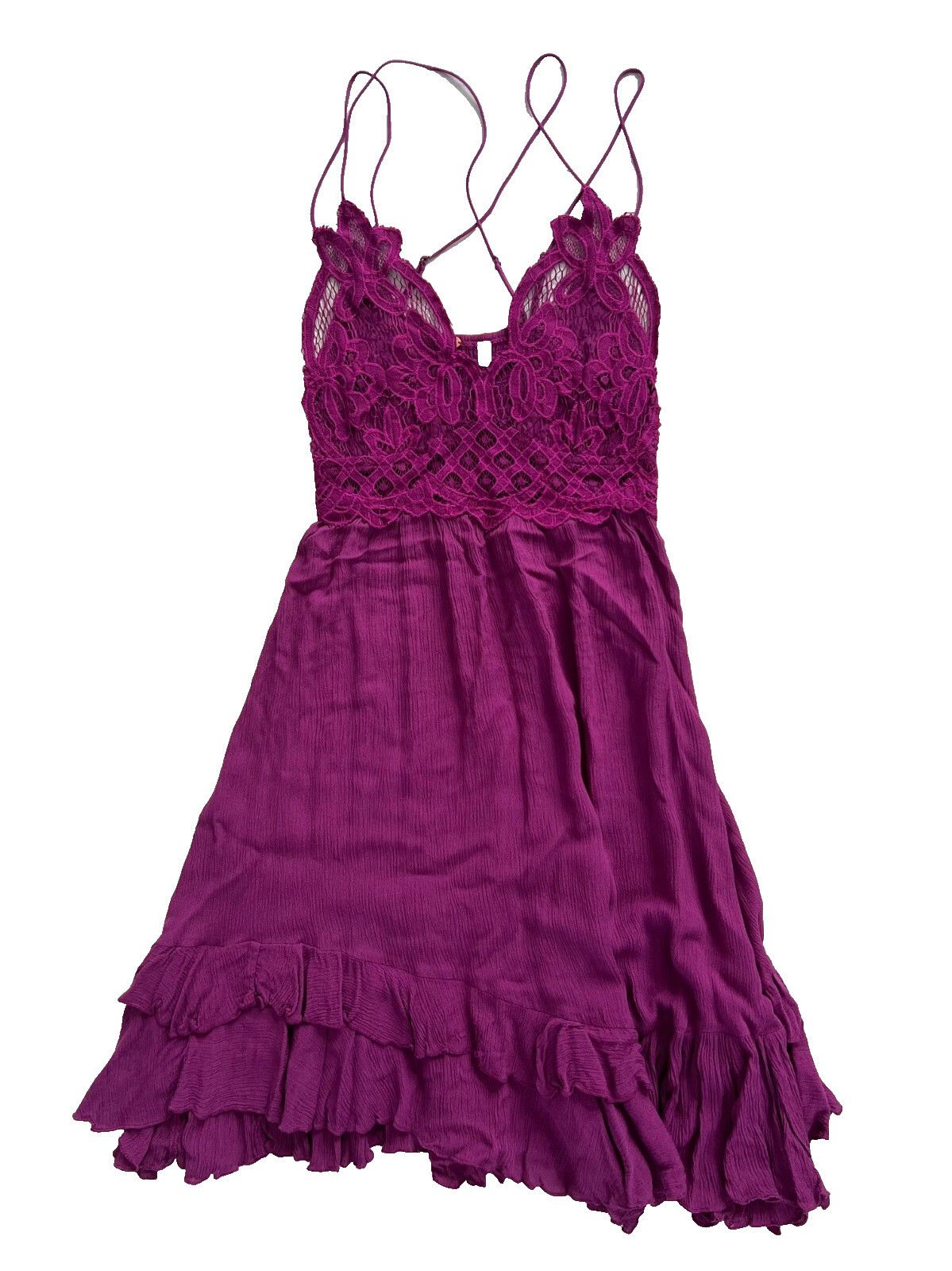 Free People Intimately Free People Adella Slip Dress in Wine ( XS ) Size XS / US 0-2 / IT 36-38 - 4 Thumbnail