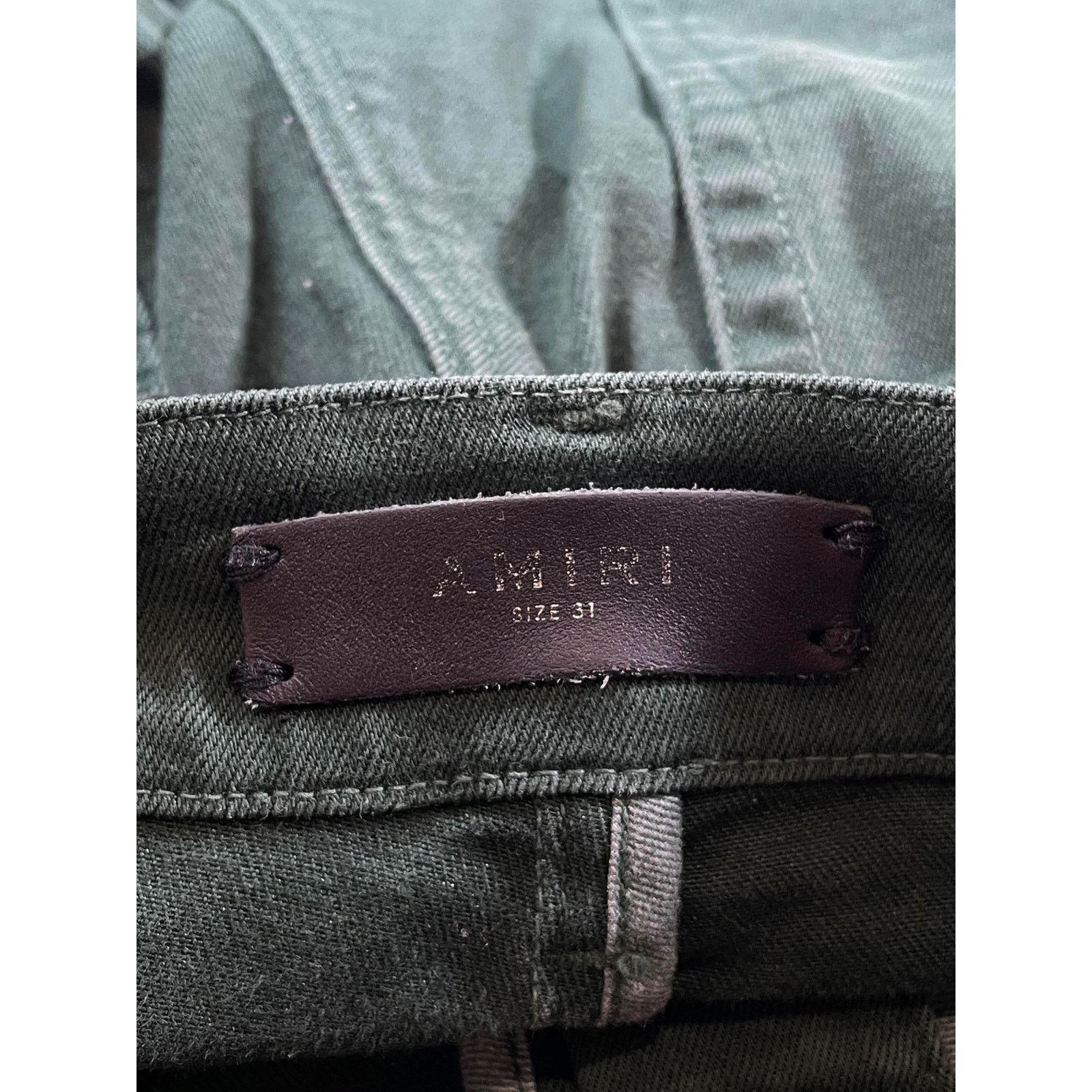 Amiri Amiri Stripe Green & White Jeans Size US 31 - 8 Thumbnail