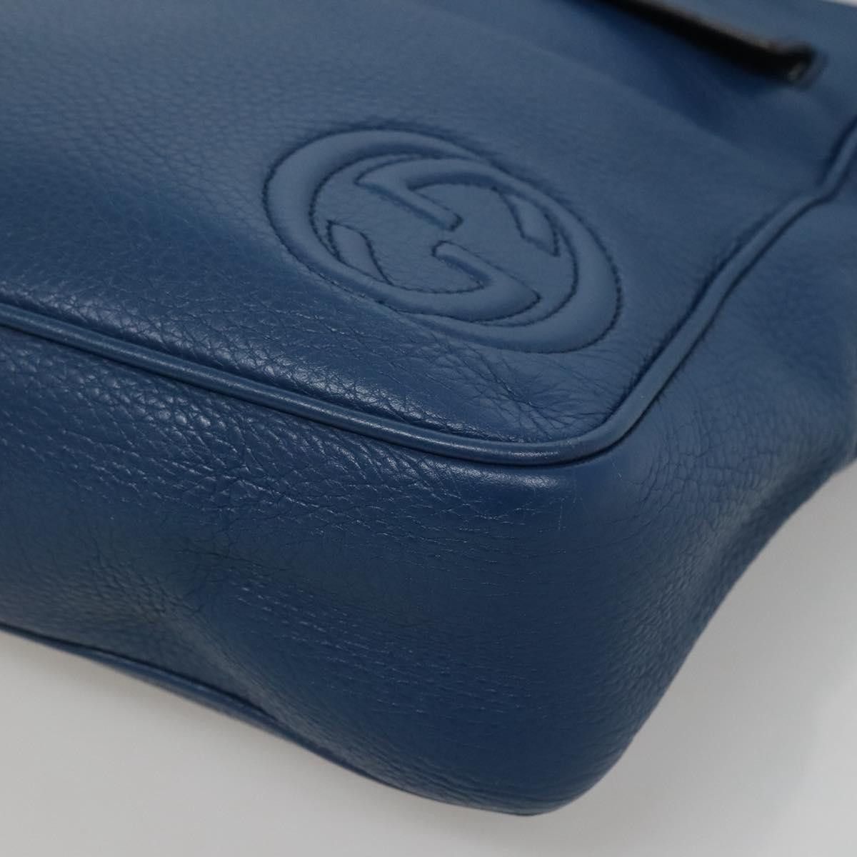Gucci GUCCI Shoulder Bag Leather Blue Silver Size ONE SIZE - 10 Thumbnail