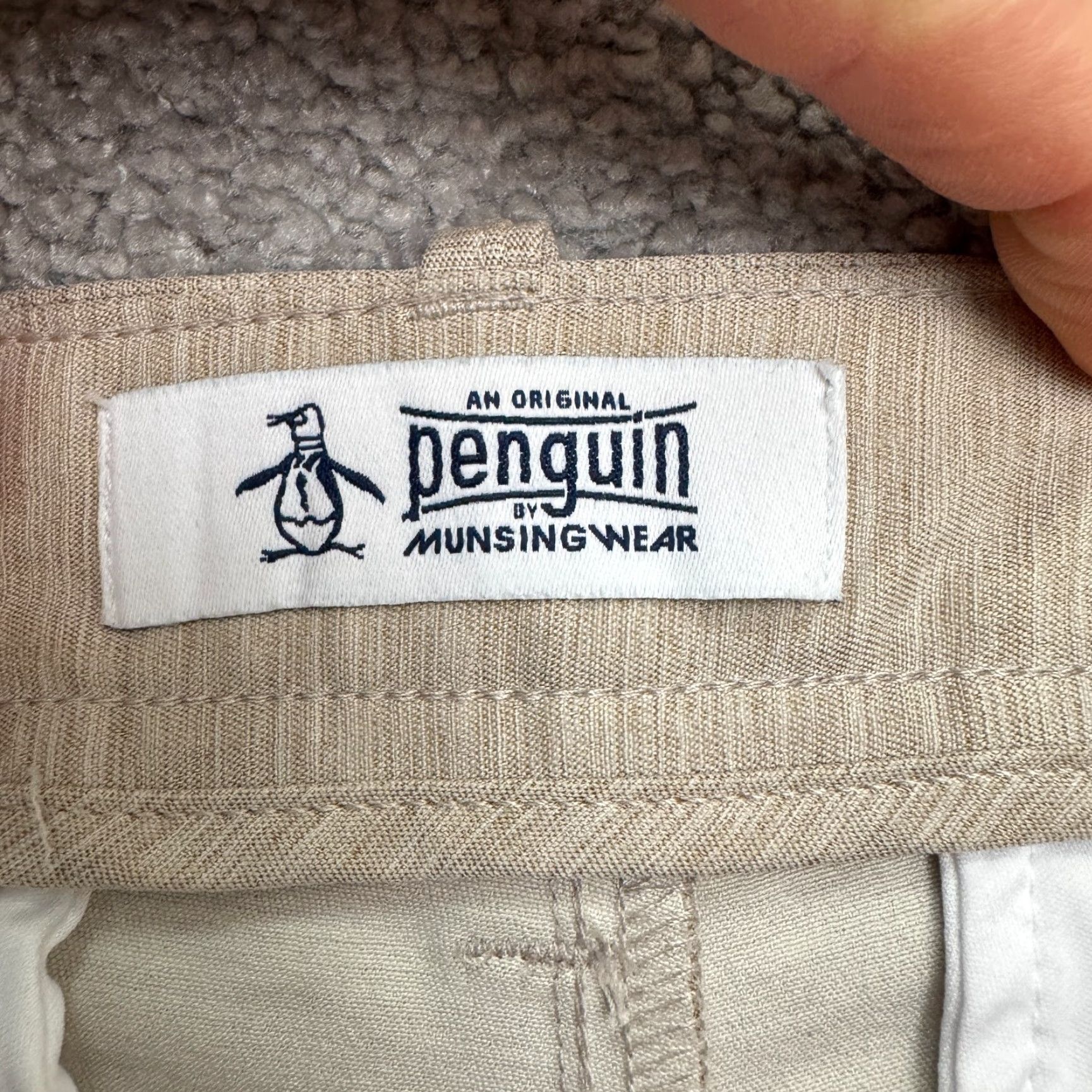 Original Penguin Original Penguin Performance Golf Chino Shorts Mens 30 Beige Flat Front Stretch Size US 30 / EU 46 - 5 Thumbnail