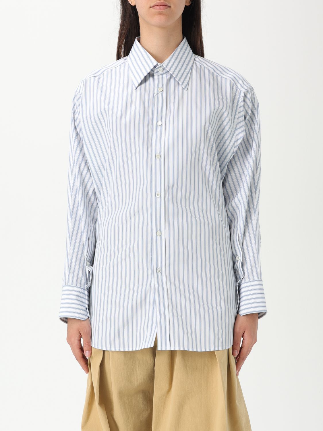 Maison Margiela Maison Margiela Shirt Woman White Size L / US 10 / IT 46 - 1 Thumbnail
