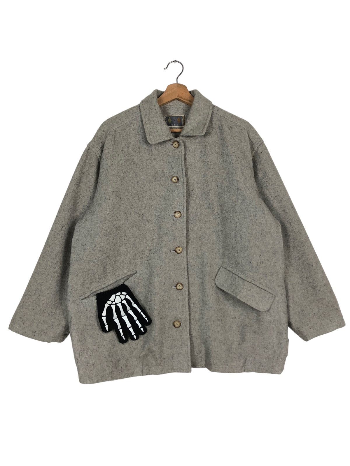 Japanese Brand 🔥Vintage Husky Chore Wool Jacket Worker Wear Size US M / EU 48-50 / 2 - 1 Thumbnail
