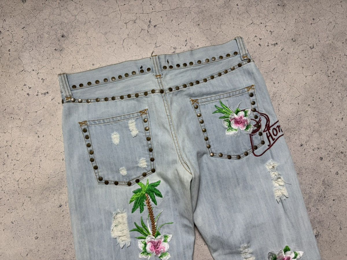 Dolce & Gabbana Dolce & Gabbana Hawaiian Tropical Denim Jeans Size 50 Y2K Size US 34 / EU 50 - 15 Thumbnail