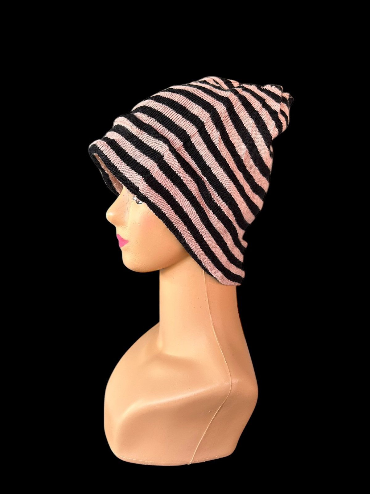 Japanese Brand × Kapital × Vintage Japanese Style Stripe Beanie Hats Size ONE SIZE - 4 Thumbnail
