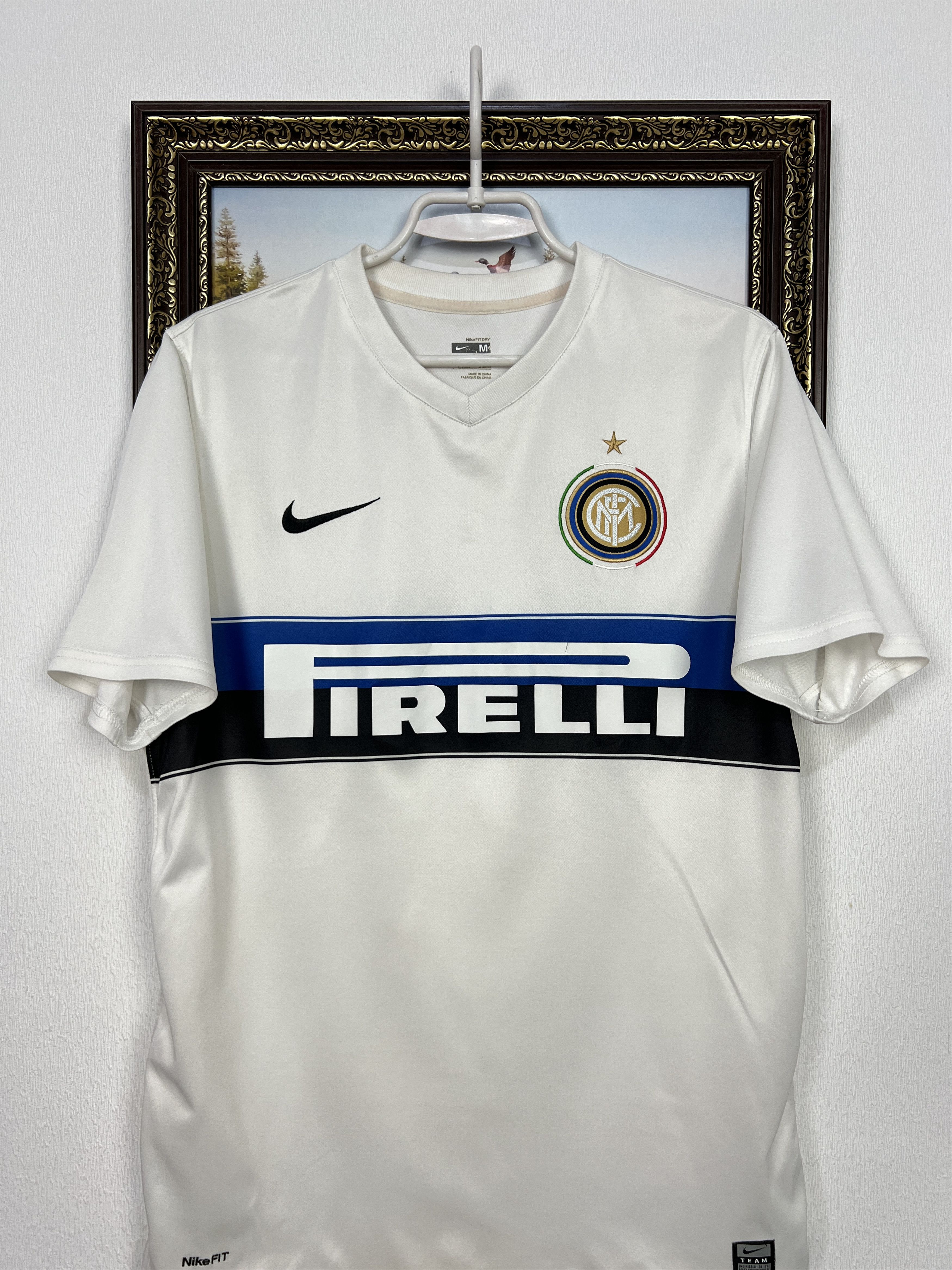 Nike Internazionale Away football shirt 2009 Soccer White Nike Size US M / EU 48-50 / 2 - 2 Thumbnail