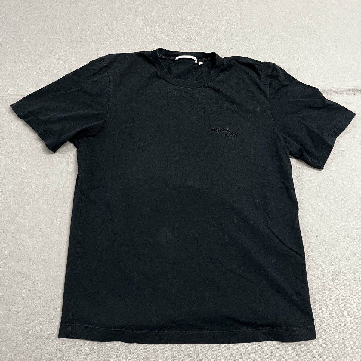 Helmut Lang Helmut Lang Logo Black Tee Size US M / EU 48-50 / 2 - 2 Thumbnail