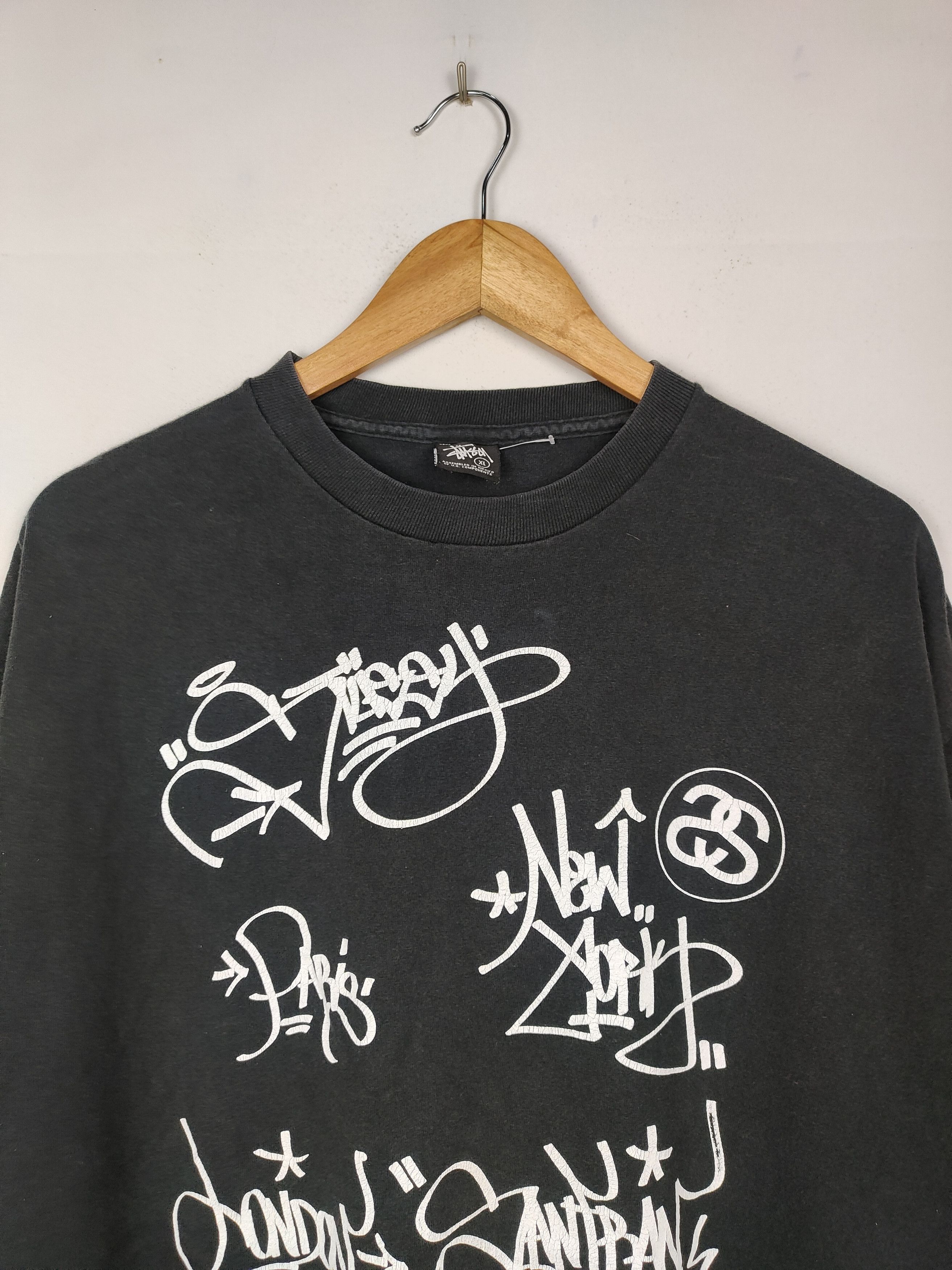 Band Tees × Stussy Stussy Tour Signature Shirt Size US XL / EU 56 / 4 - 2 Thumbnail
