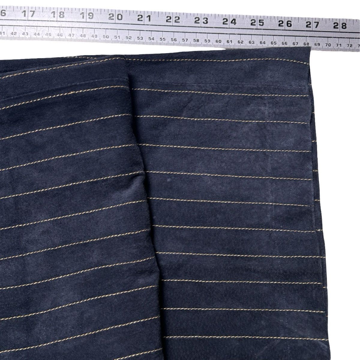 Wilsons Leather Wilsons Leather Maxima Pants 18 Navy Pinstripe Leather Size 39" - 5 Thumbnail