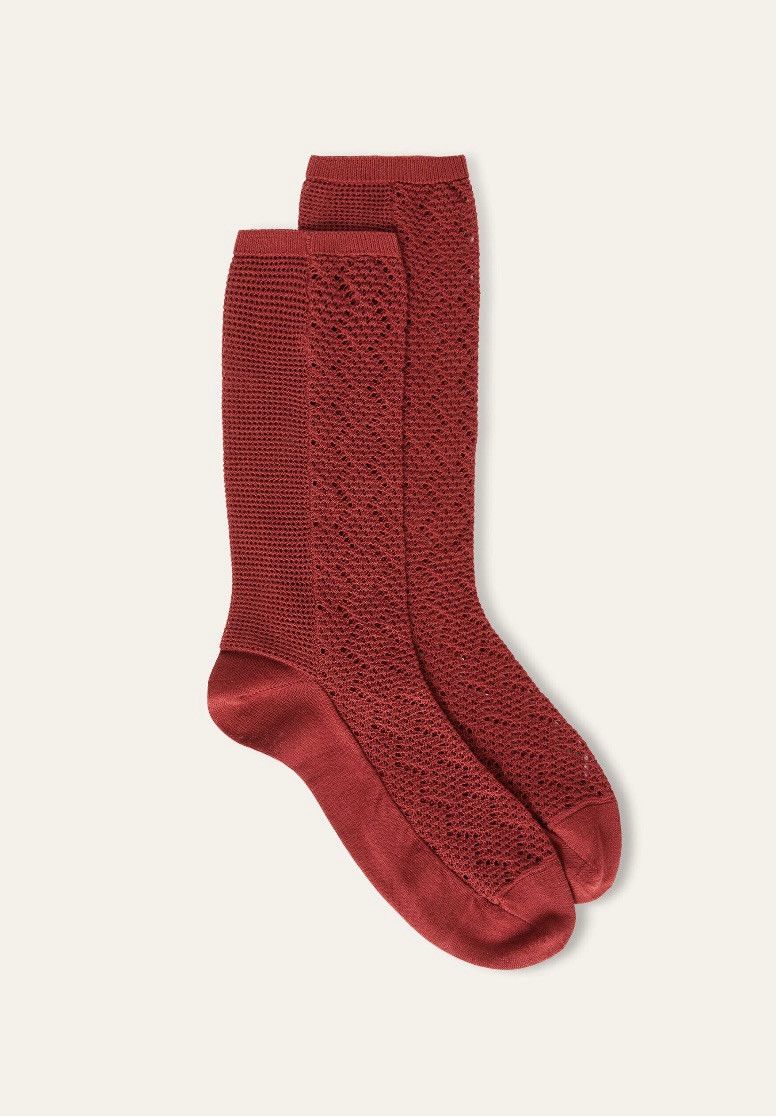 Loro Piana o1srvl11e0325 FAN8026 Size: OS / Socks in Burgundy Size ONE SIZE - 1 Preview