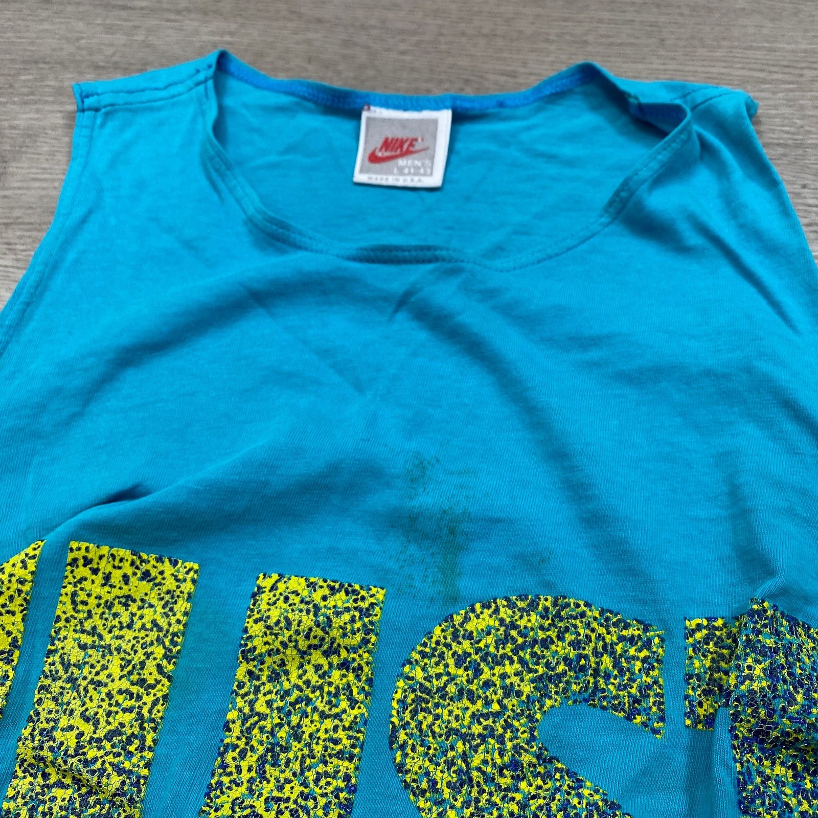 Nike × Vintage Vintage 80s 90s Nike Just Do It Tank Top Mens L Summer Beach Size US L / EU 52-54 / 3 - 9 Thumbnail